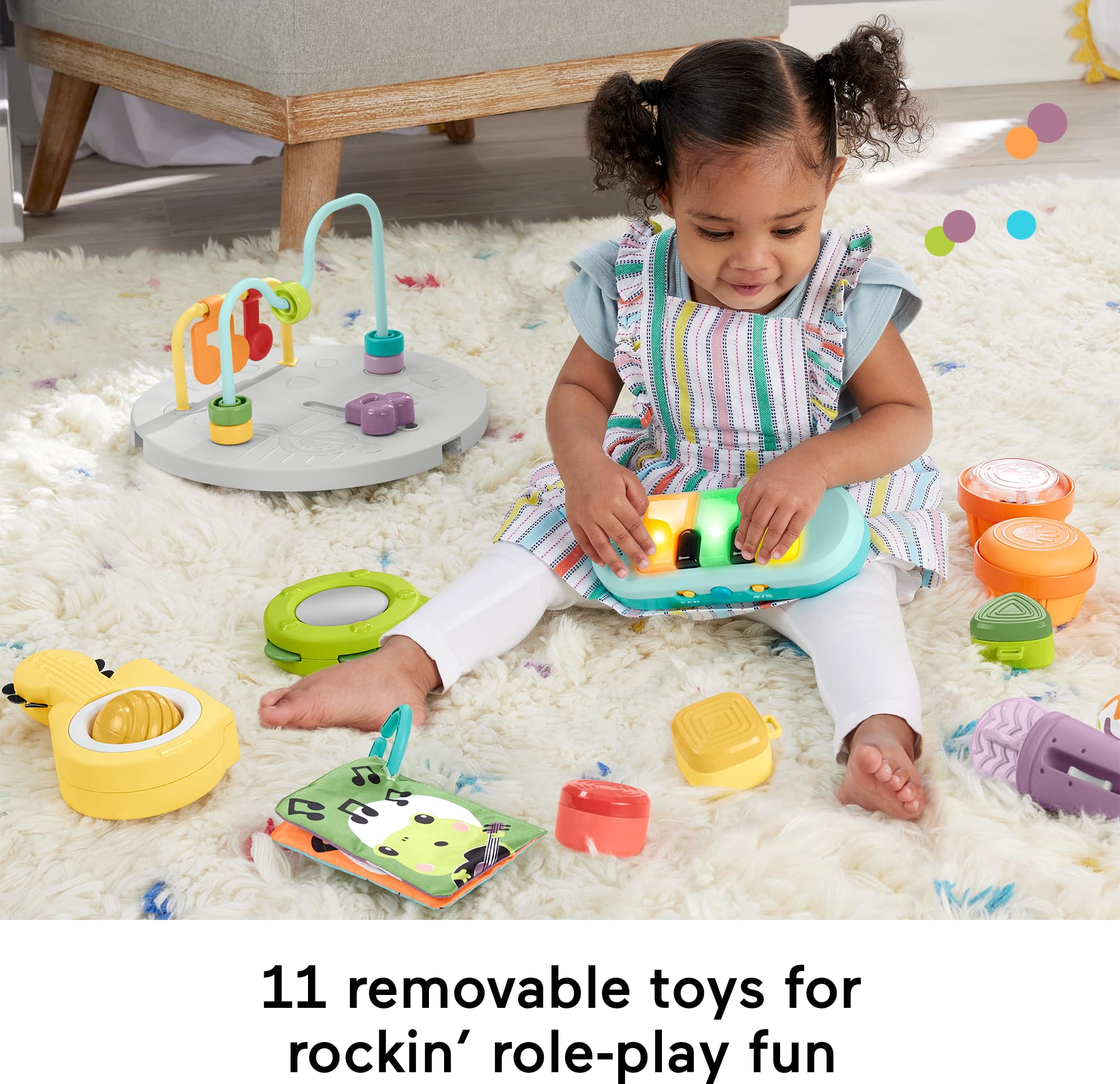Foto 5 pulgar | Jumperoo Para Bebés Fisher-price Animal Wonders Con Juguetes - Venta Internacional.