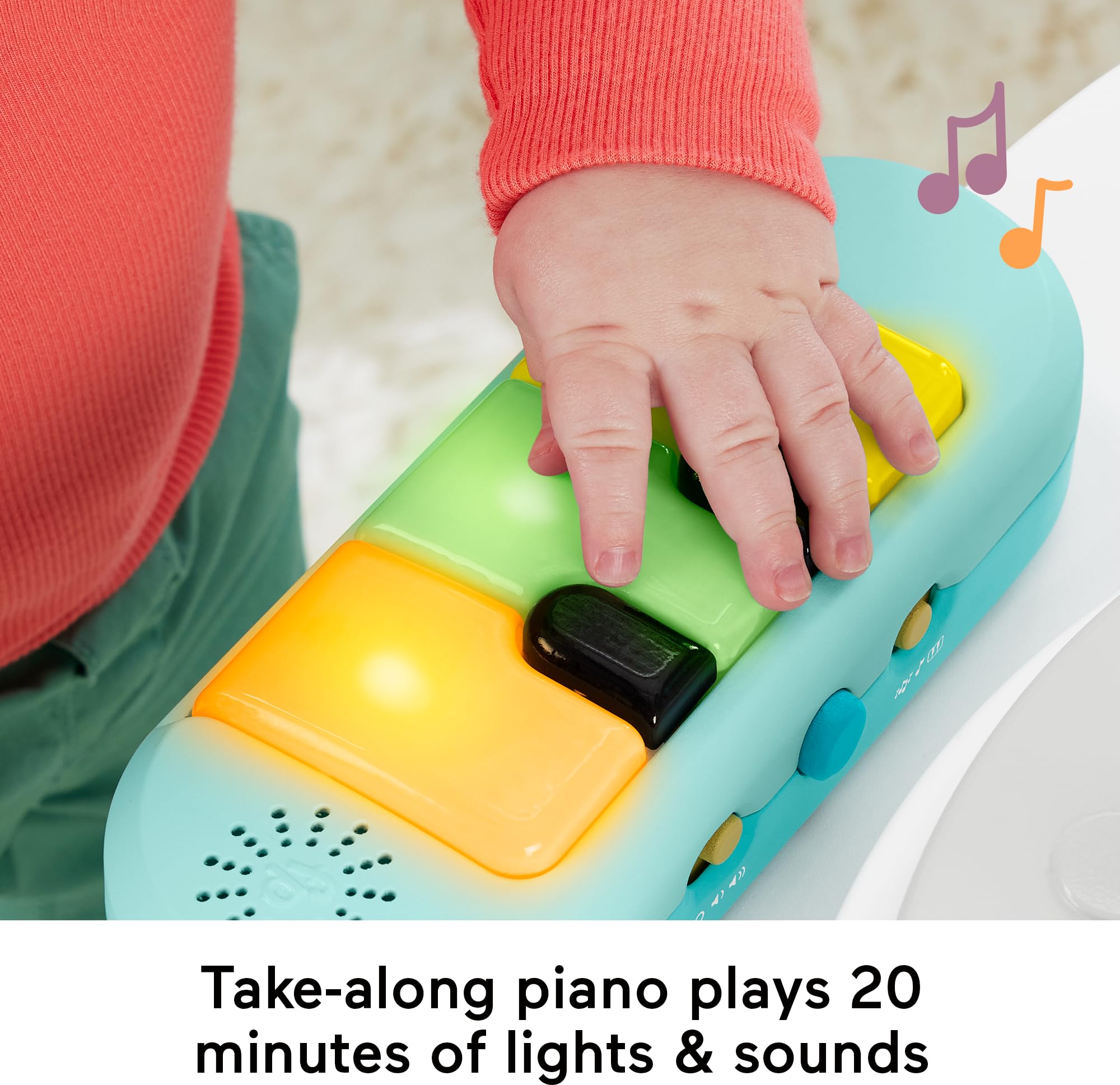 Foto 5 | Jumperoo Para Bebés Fisher-price Animal Wonders Con Juguetes - Venta Internacional.