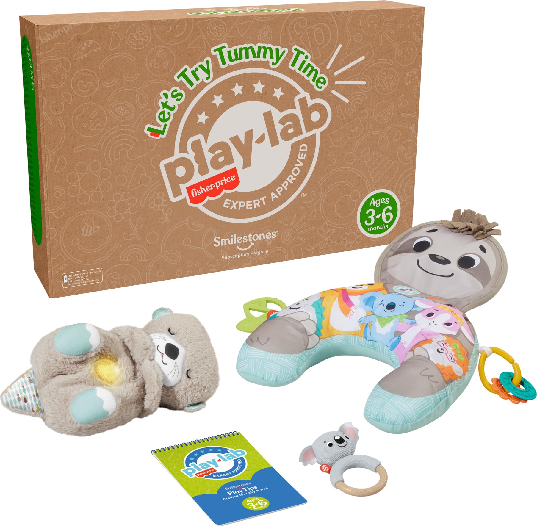 Foto 2 pulgar | Kit De Juegos Para Bebés Fisher-price Let's Try Tummy Time Durante Más De 3 Meses - Venta Internacional.