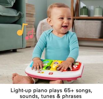 Foto 5 | Silla Portátil Para Bebé Fisher-price Kick & Play Con Piano Rosa - Venta Internacional.