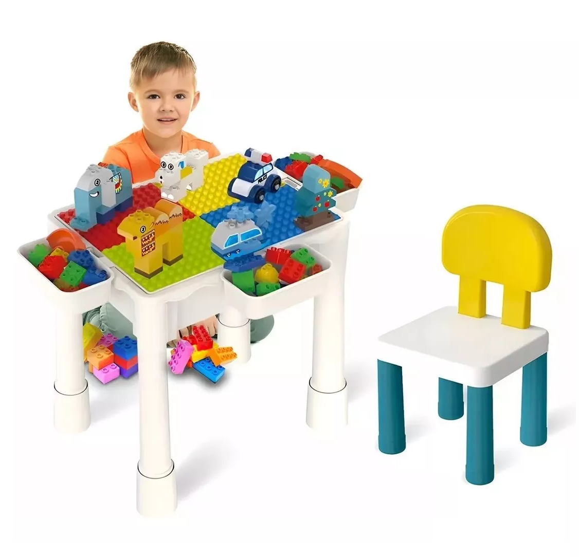 Foto 5 pulgar | Mesa De Actividades Lego Para Niños Escritorio 75 Bloques Colores