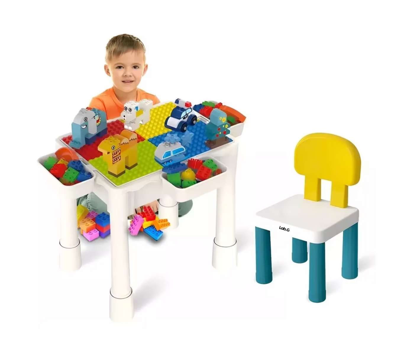 Foto 5 pulgar | Mesa de Actividades Lego Escritorio 75 Bloques Colores para Niños