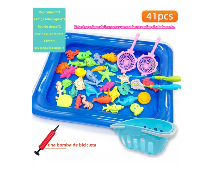 Foto 3 pulgar | Juguete De Juego De Pesca Wünd  Piscina Para Niños Pequeños 41pz