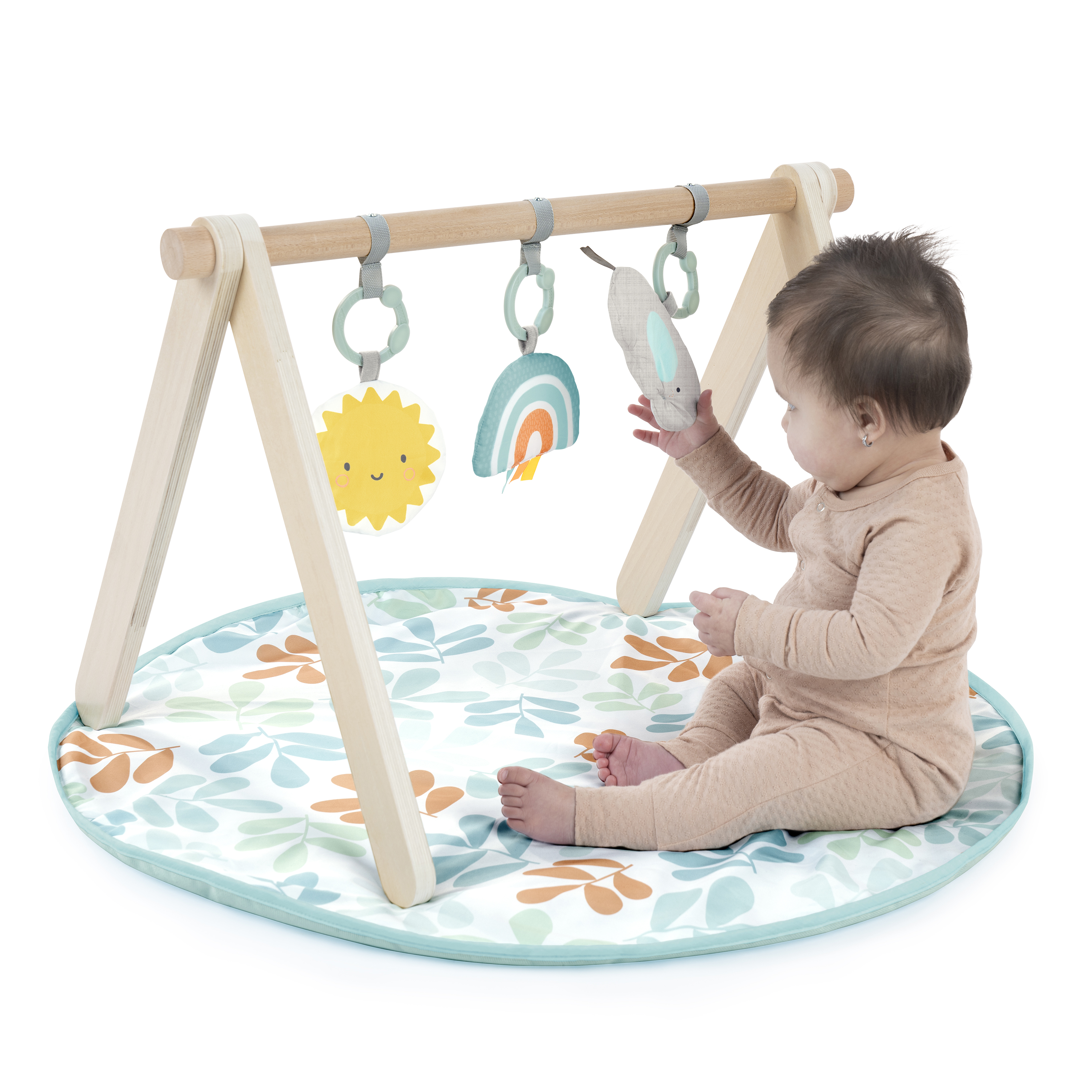 Foto 4 pulgar | Tapete Ity Ingenuity Wooden Toy Arch & Play Mat Sun Valley