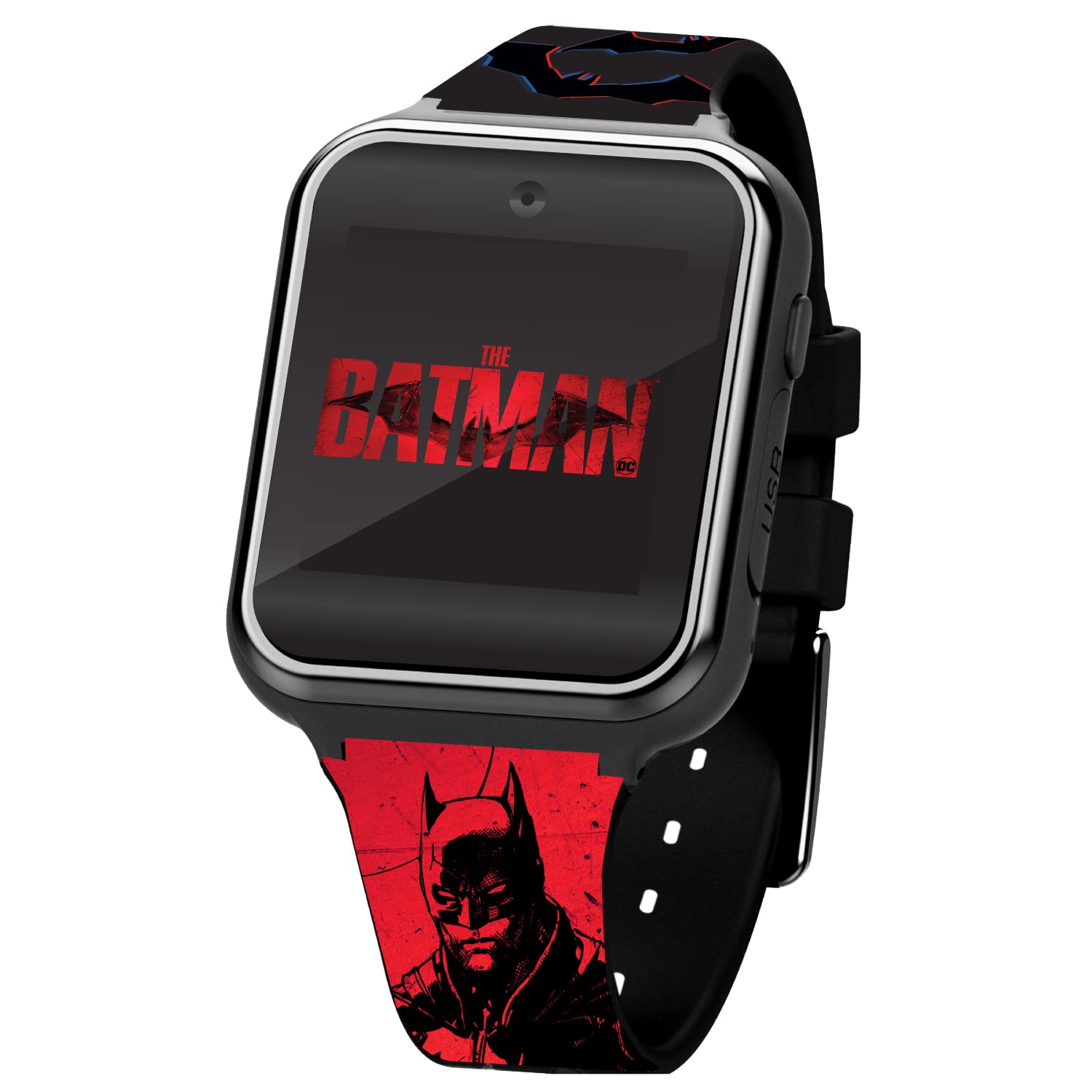 Foto 2 pulgar | Reloj Inteligente Accutime Batman Black Kids Con Cámara Para Selfies Y Juegos - Venta Internacional.