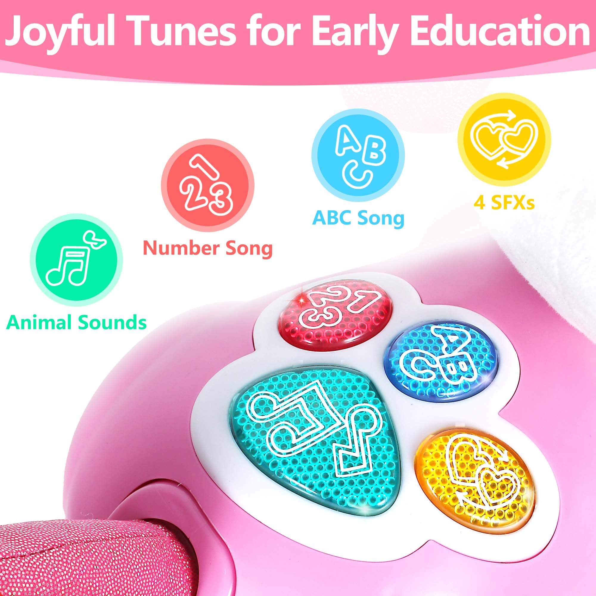 Foto 5 pulgar | Juguete Musical Iplay Ilearn Unicorn Baby Para Bebés De 0 A 2 Años Con Luz - Venta Internacional.