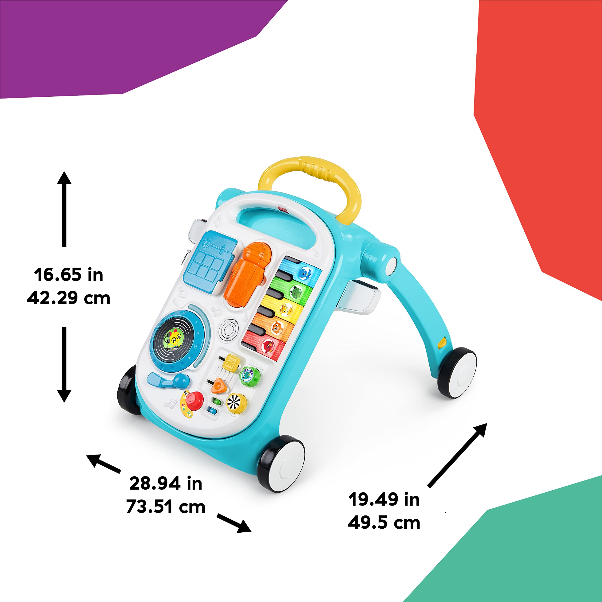 Foto 5 pulgar | Push Walker Baby Einstein Musical Mix 'n Roll Blue 4 En 1 - Venta Internacional.