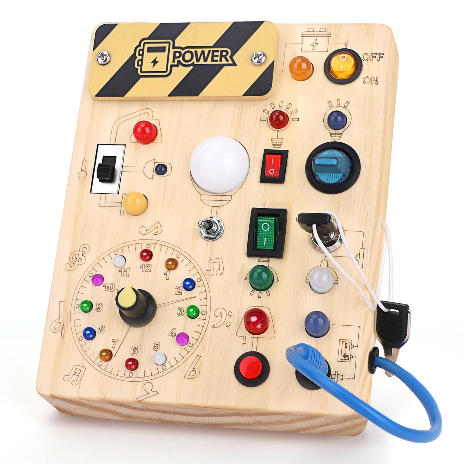 Foto 2 pulgar | Montessori Busy Board Wakeinsa Para Niños De 1 A 3 Años Con Luces - Venta Internacional.