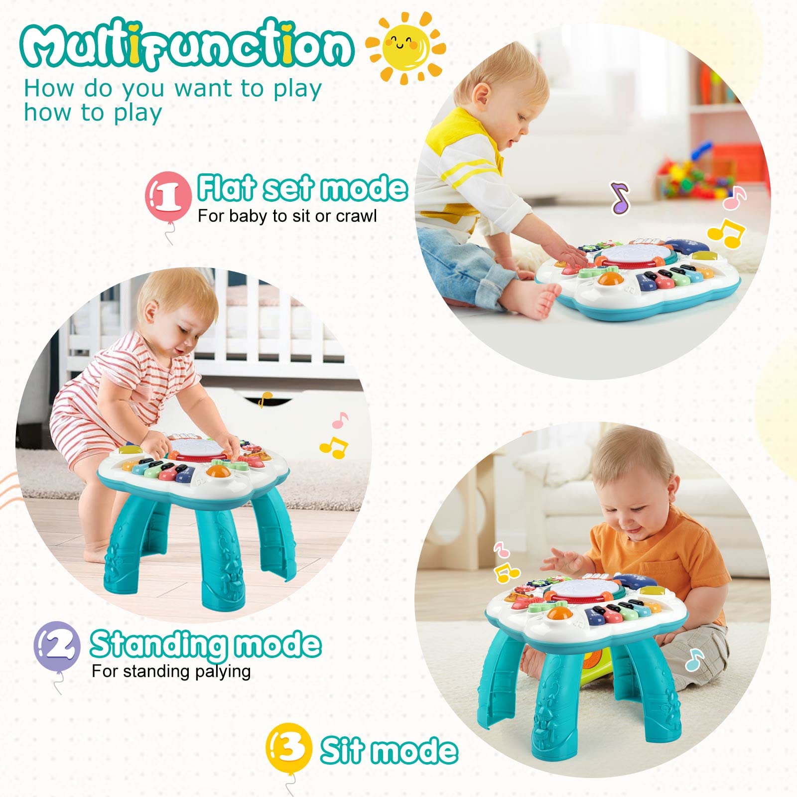 Foto 4 pulgar | Centro de Actividades Baccow con Sonido para Bebé-Venta Internacional