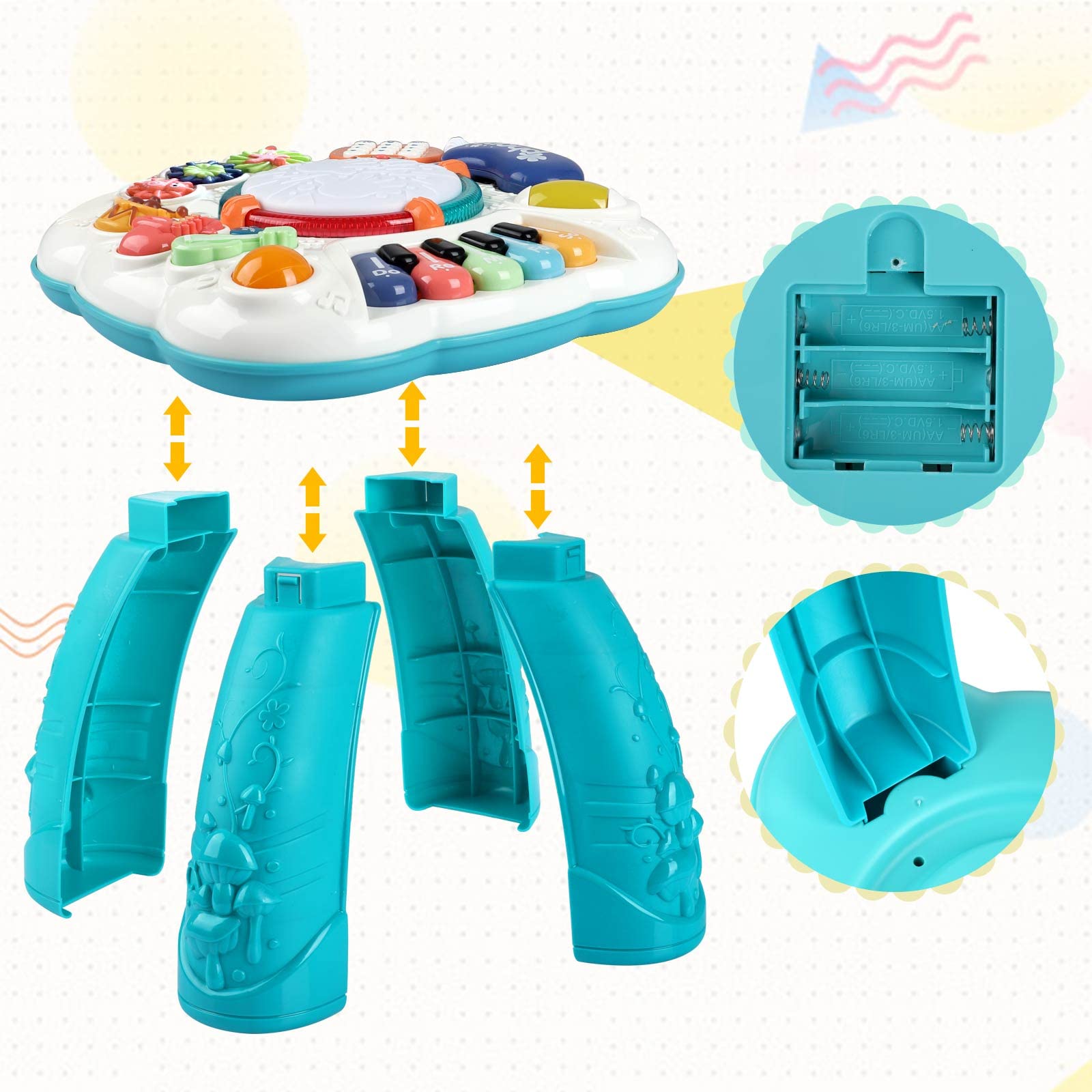 Foto 6 pulgar | Centro de Actividades Baccow con Sonido para Bebé-Venta Internacional