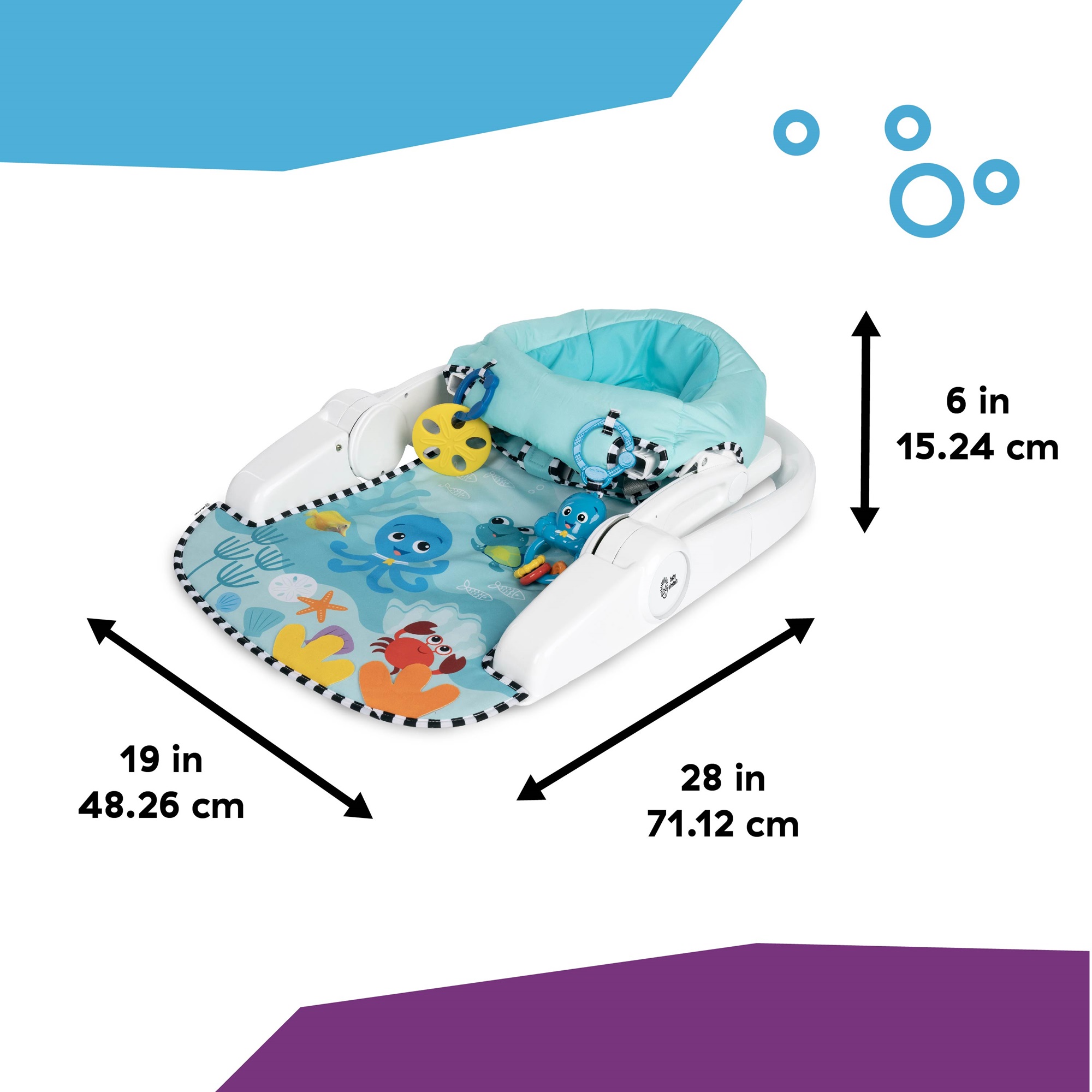 Foto 4 pulgar | Tapete Asiento para Piso Baby Einstein 2 en 1 con Juguetes