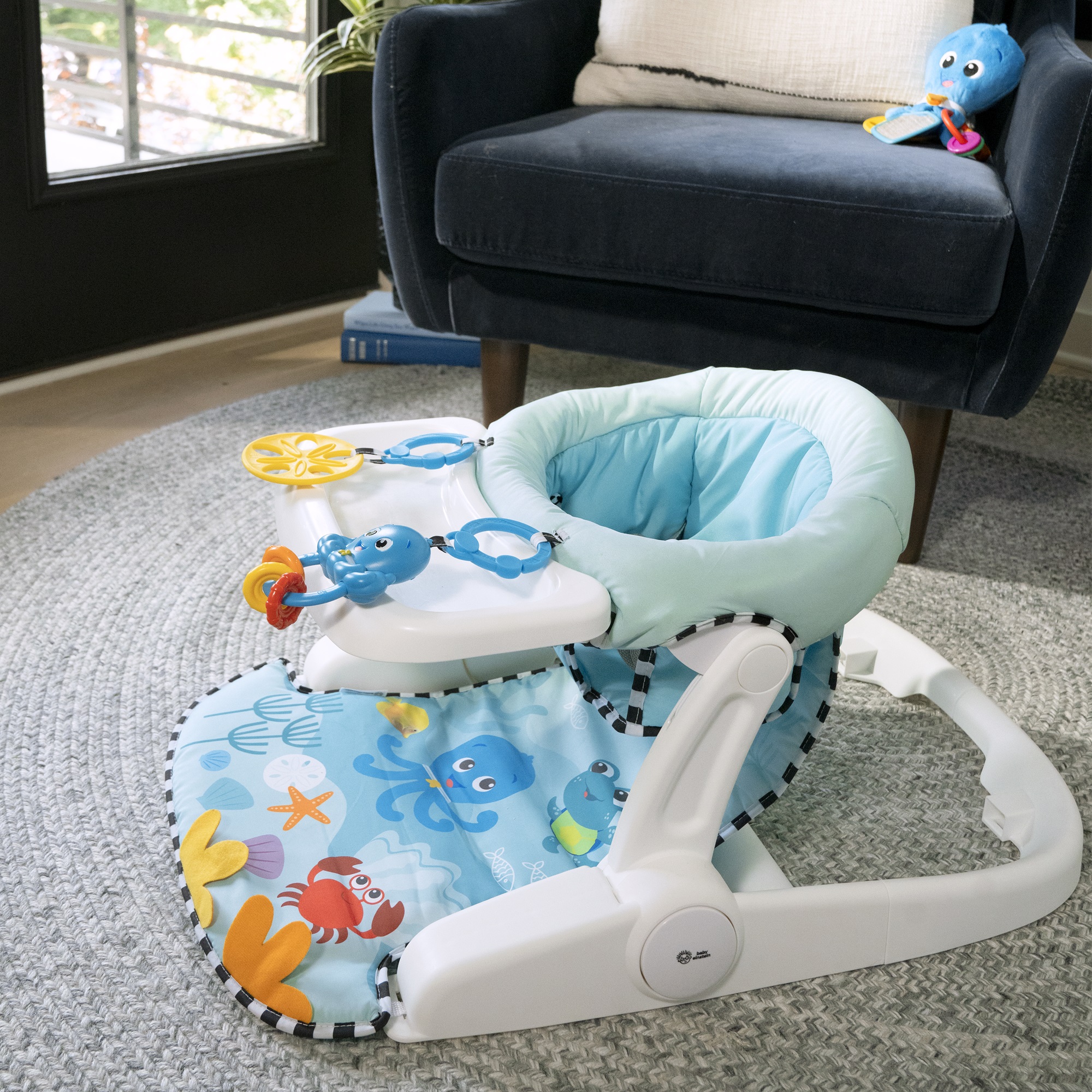 Foto 7 | Tapete Asiento para Piso Baby Einstein 2 en 1 con Juguetes