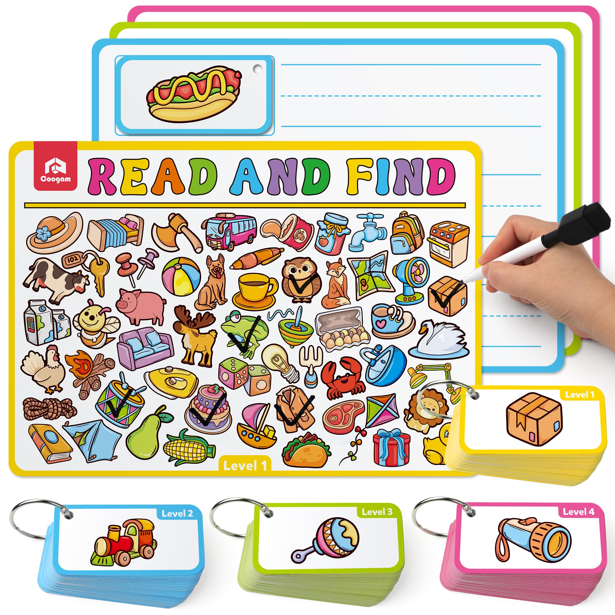 Foto 2 pulgar | Juego De Cartas Coogam: Escritura A Mano De Palabras Y Combinación De Objetos - Venta Internacional.