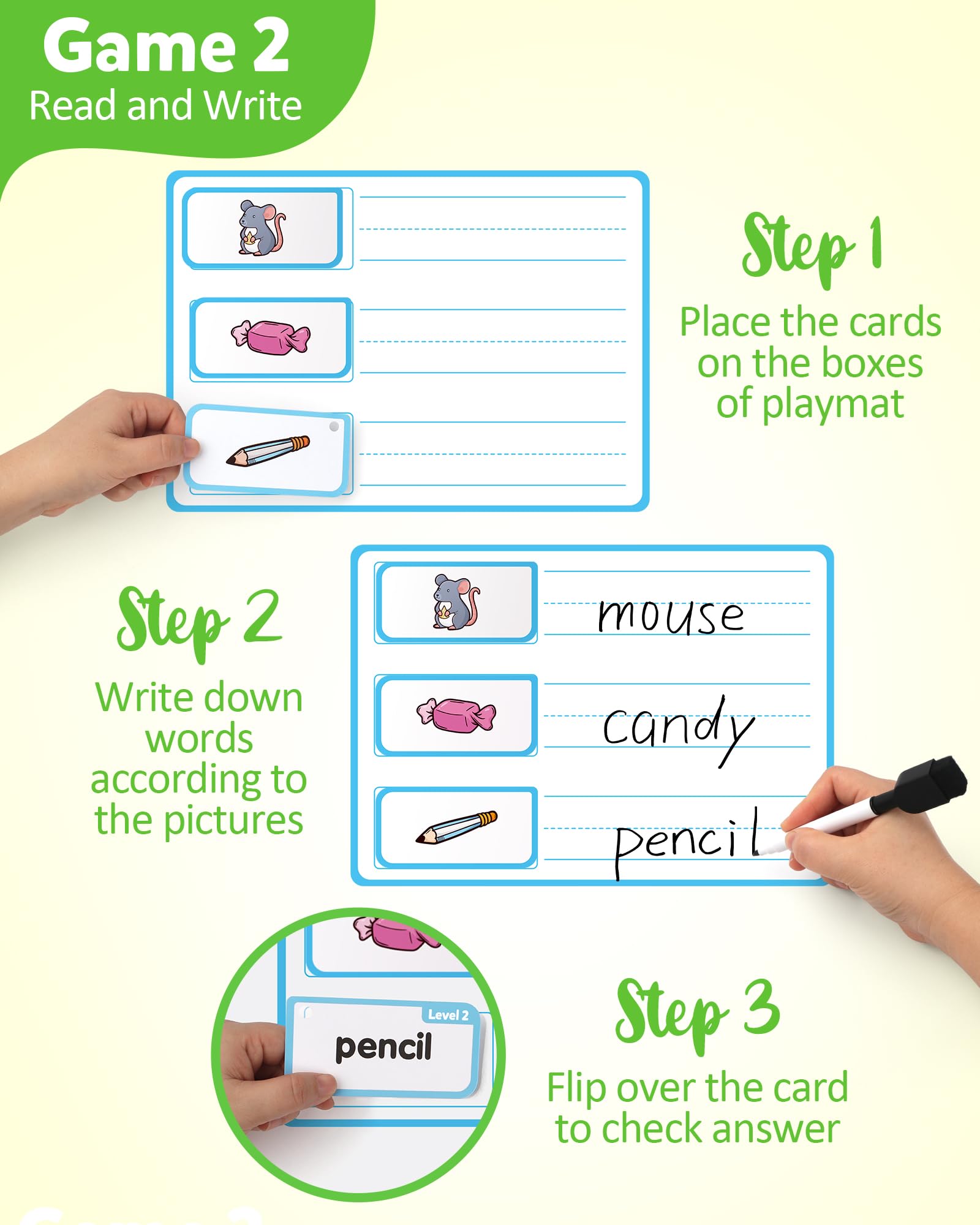 Foto 4 pulgar | Juego De Cartas Coogam: Escritura A Mano De Palabras Y Combinación De Objetos - Venta Internacional.