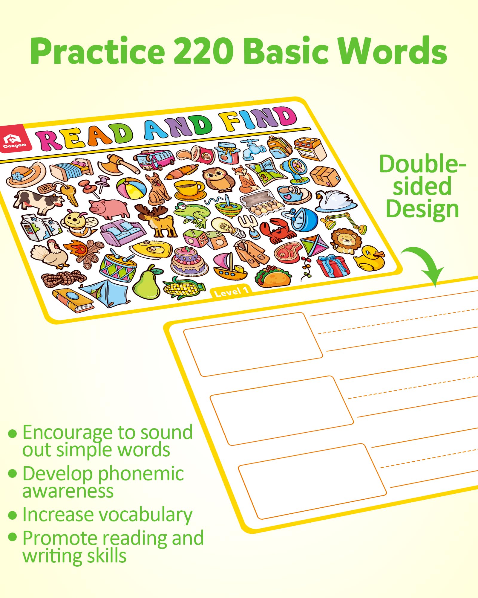 Foto 5 pulgar | Juego De Cartas Coogam: Escritura A Mano De Palabras Y Combinación De Objetos - Venta Internacional.