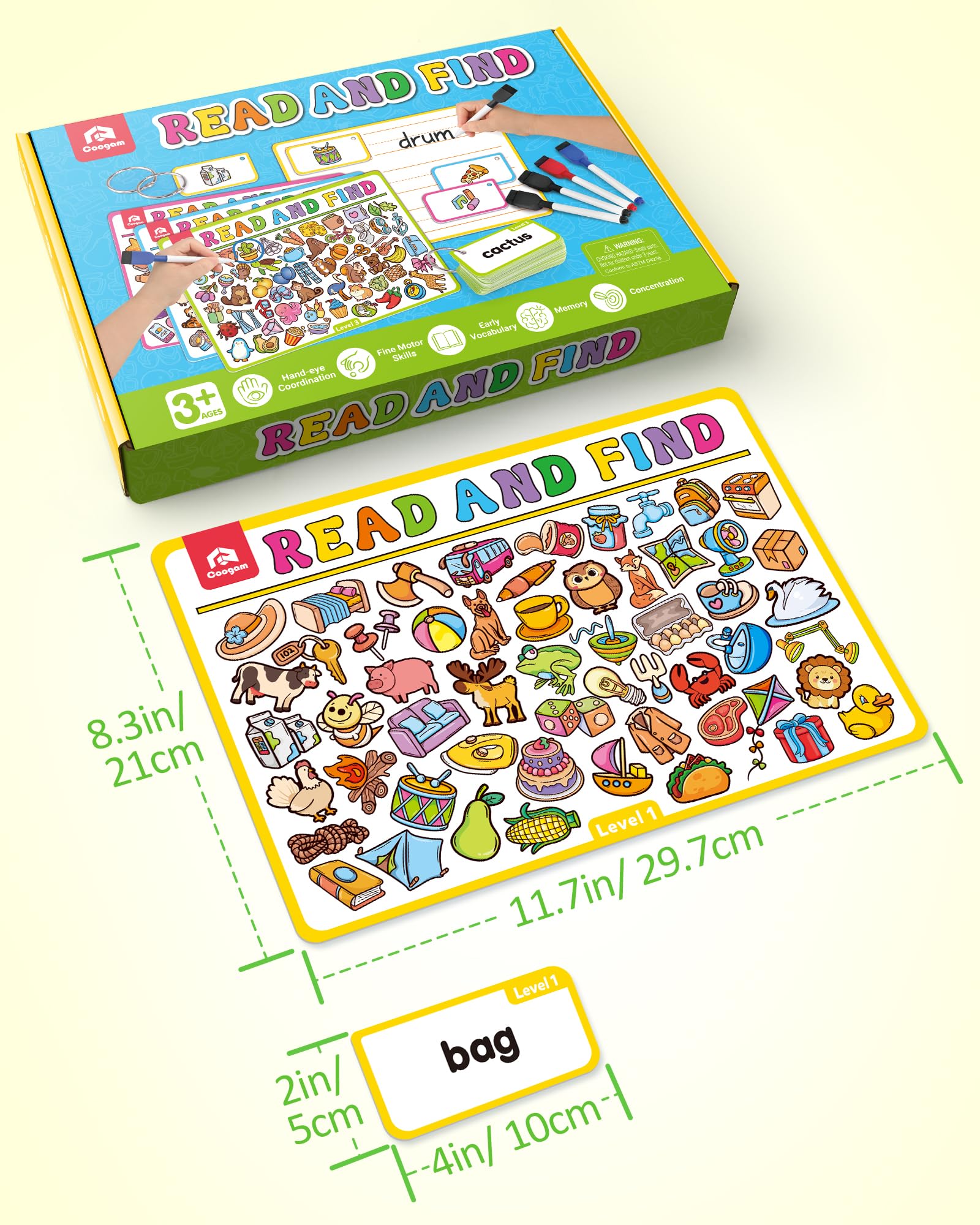 Foto 6 pulgar | Juego De Cartas Coogam: Escritura A Mano De Palabras Y Combinación De Objetos - Venta Internacional.