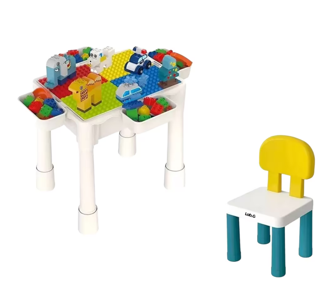 Foto 2 pulgar | Mesa de Actividades Lab.G para Niños + 75 Bloques Colores
