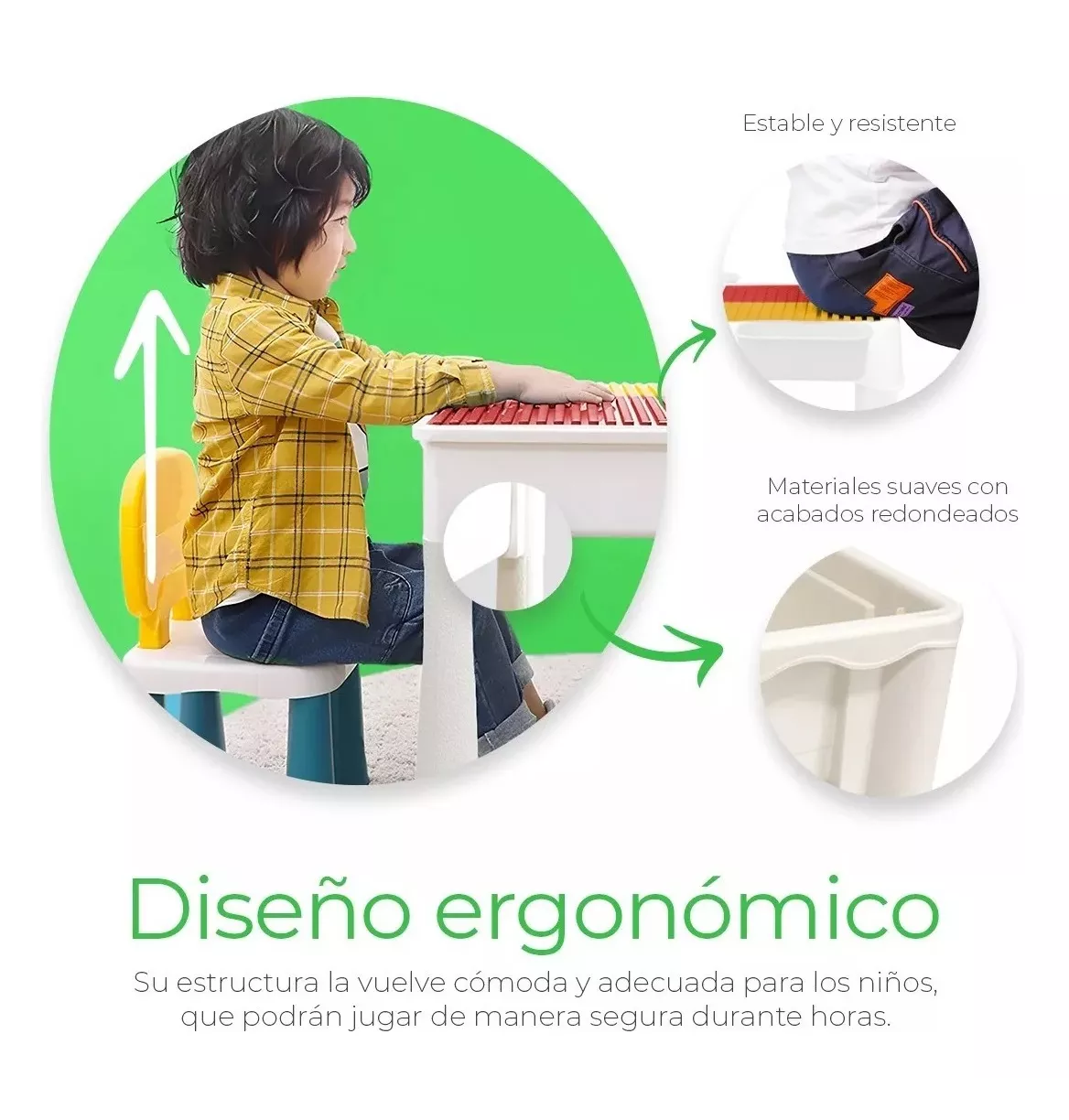 Foto 3 pulgar | Mesa de Actividades Lab.G para Niños + 75 Bloques Colores