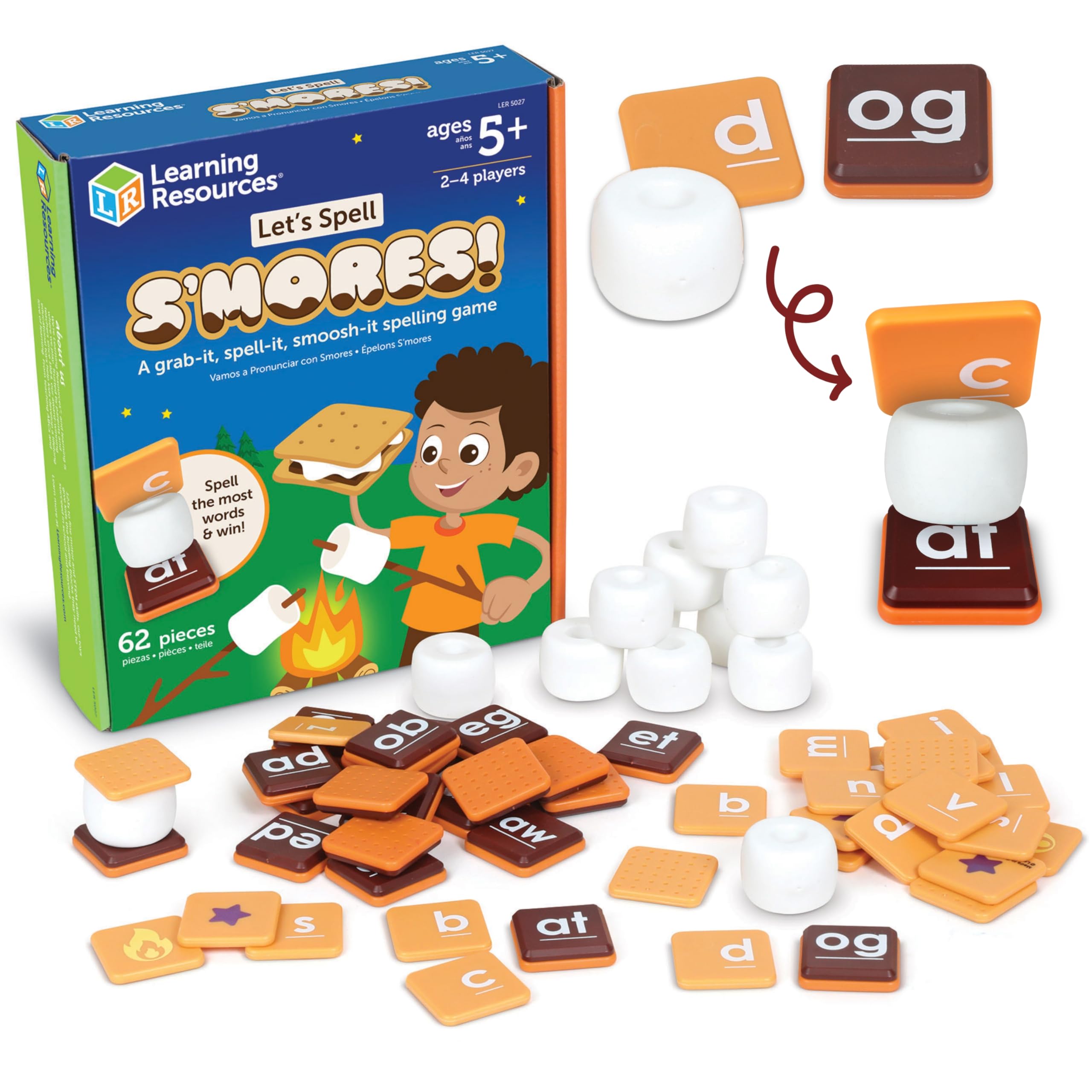 Juegos de Aprendizaje Montessori Let's Spell S'mores - Venta Internacional