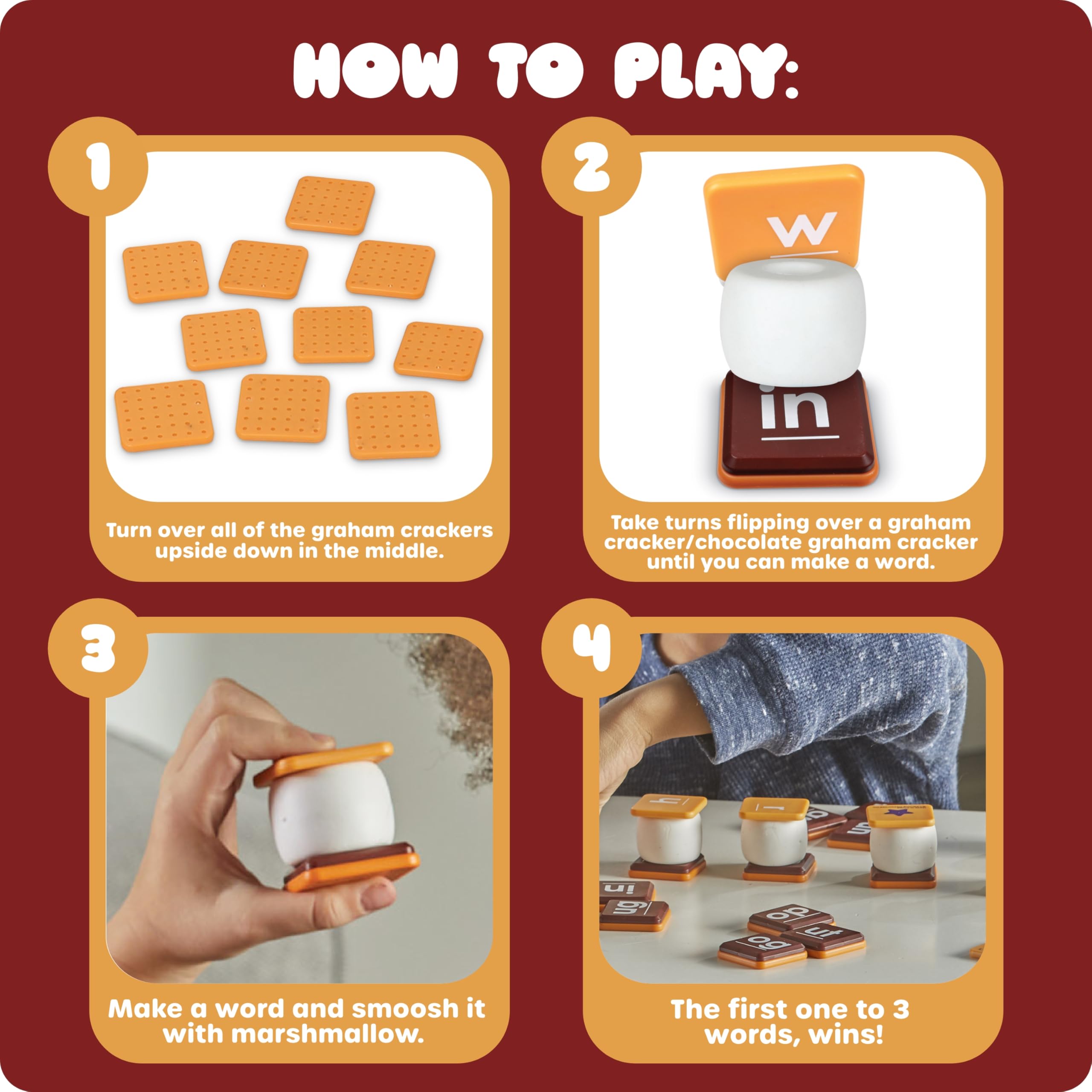 Foto 5 pulgar | Juegos de Aprendizaje Montessori Let's Spell S'mores - Venta Internacional