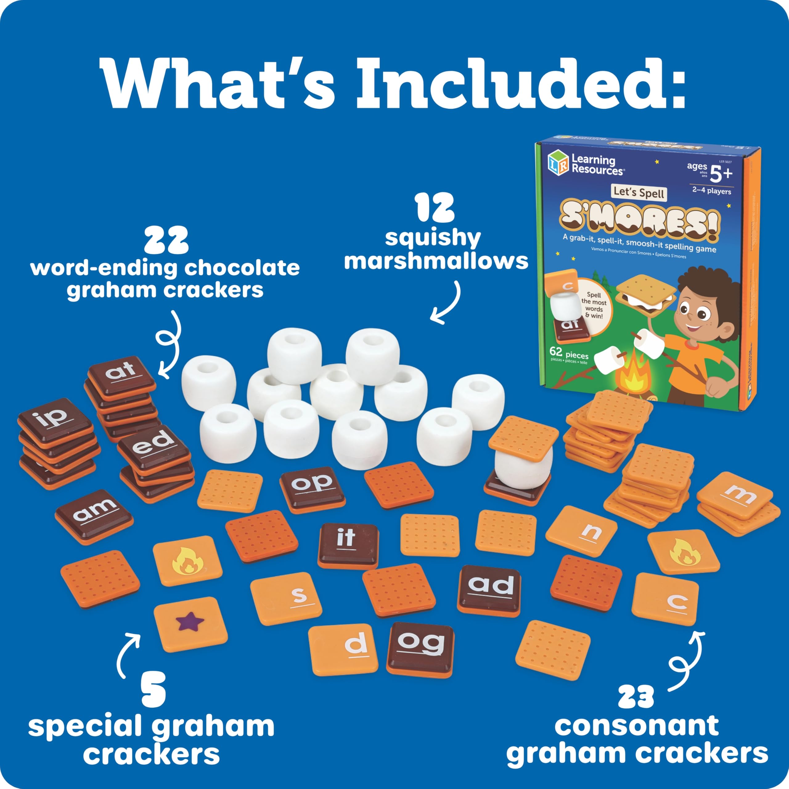 Foto 7 pulgar | Juegos de Aprendizaje Montessori Let's Spell S'mores - Venta Internacional