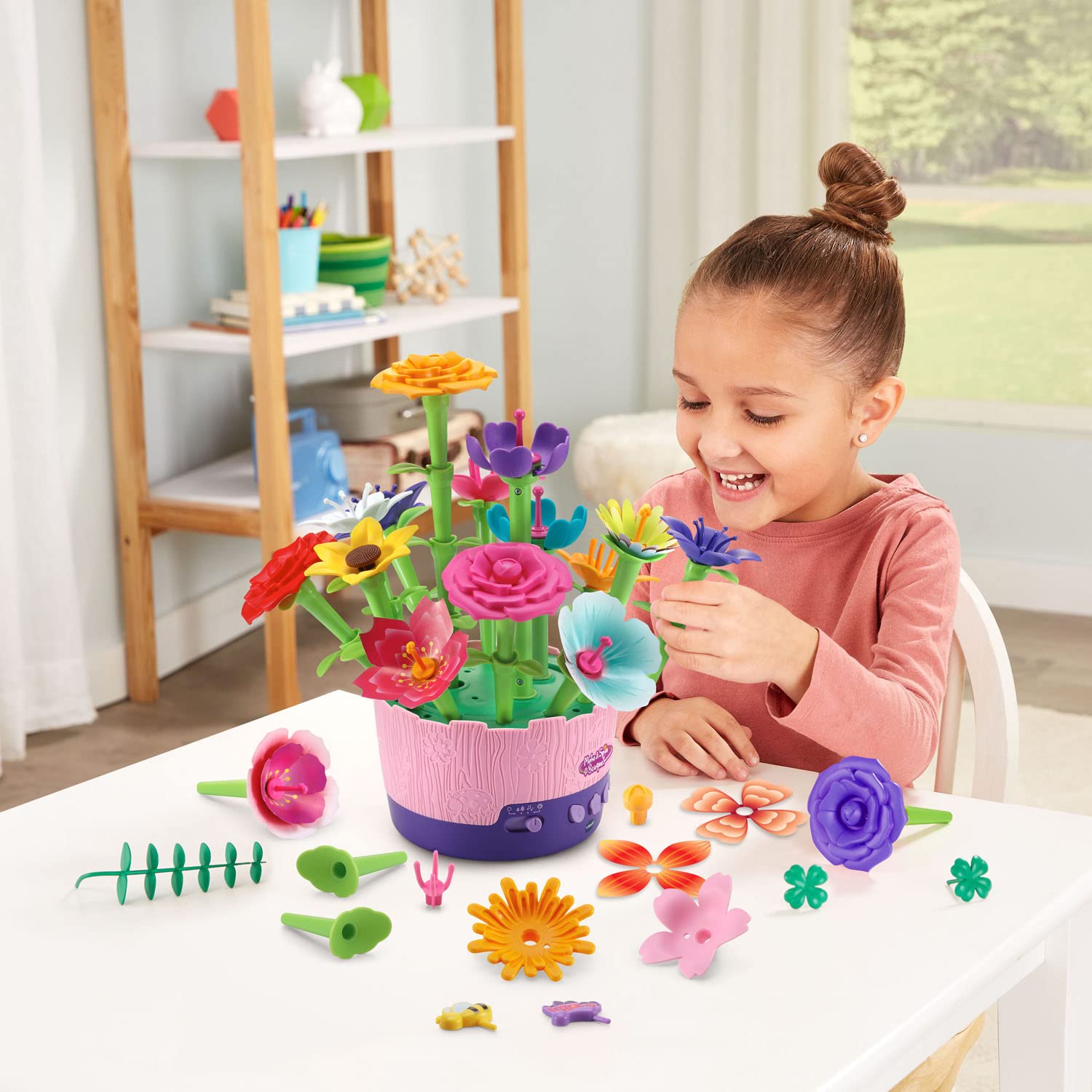 Foto 2 | Bouquet Toy Vtech Make And Spin Con Más De 100 Piezas Durante Más De 4 Años - Venta Internacional.