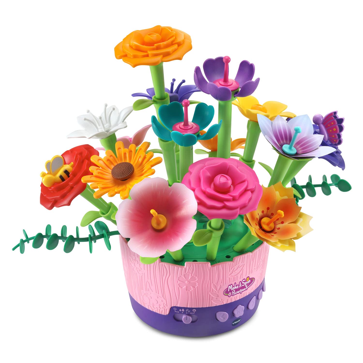 Foto 6 pulgar | Bouquet Toy Vtech Make And Spin Con Más De 100 Piezas Durante Más De 4 Años - Venta Internacional.