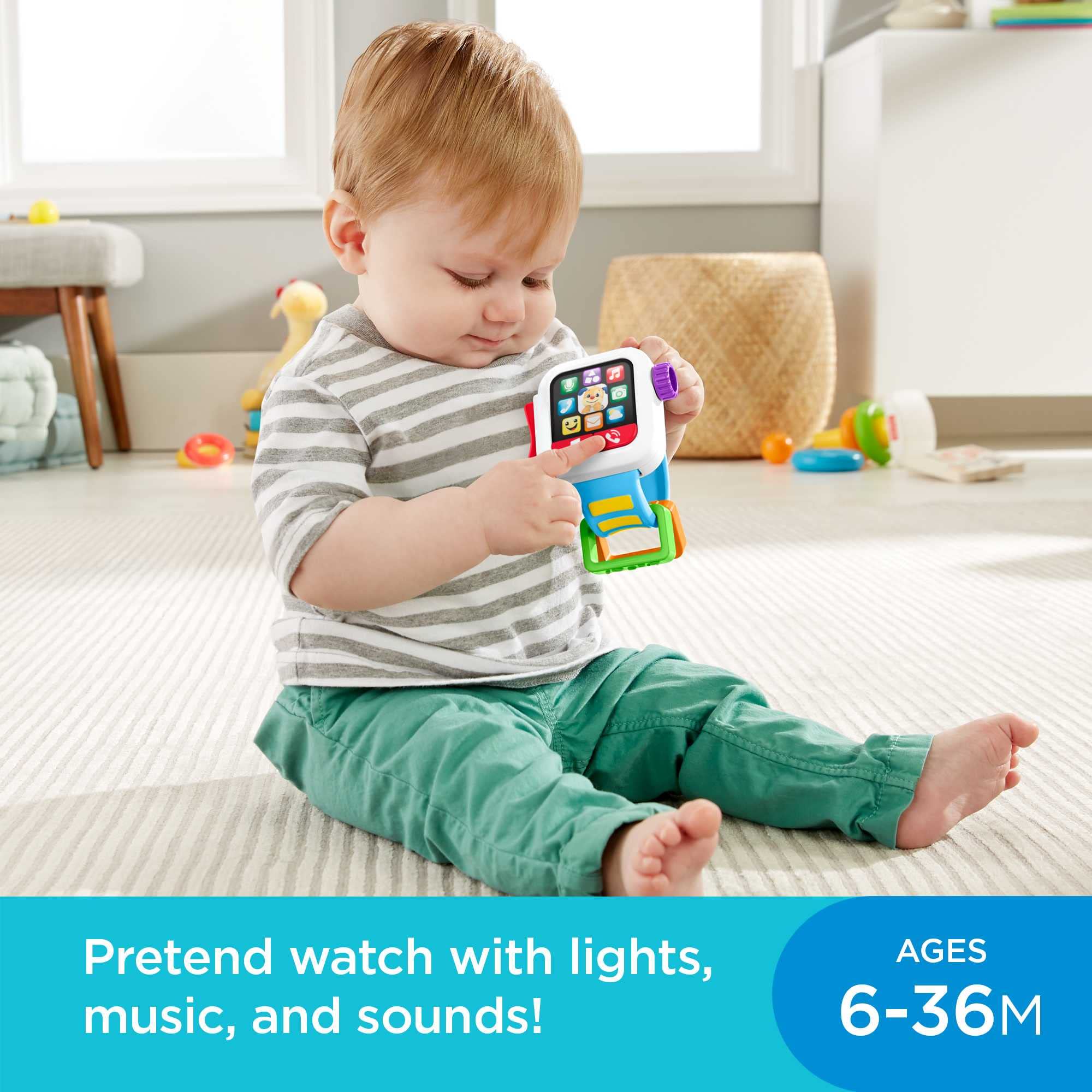 Foto 3 pulgar | Reloj Inteligente De Juguete Fisher-price Laugh & Learn Durante Más De 6 Meses - Venta Internacional.