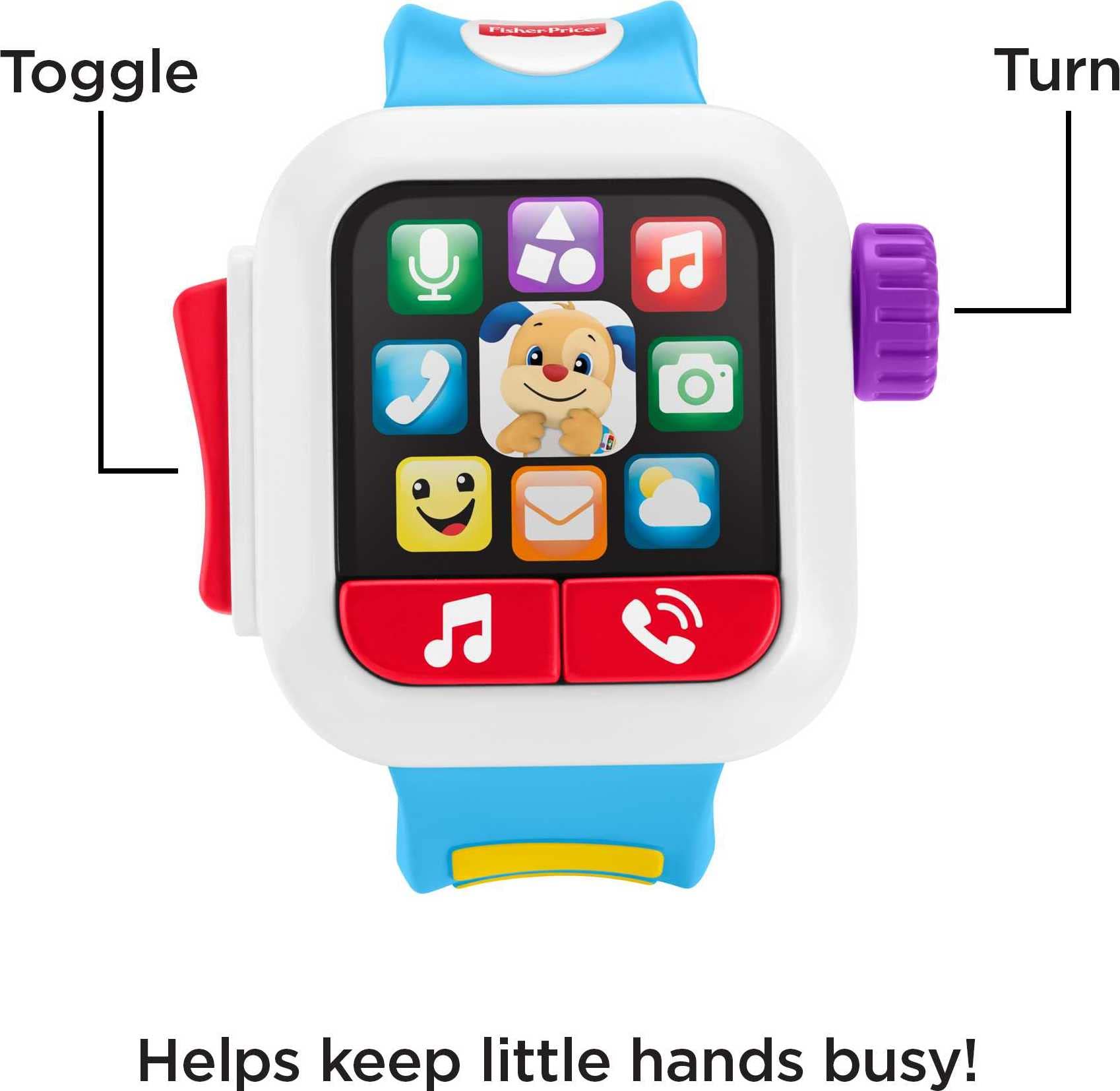 Foto 5 pulgar | Reloj Inteligente De Juguete Fisher-price Laugh & Learn Durante Más De 6 Meses - Venta Internacional.