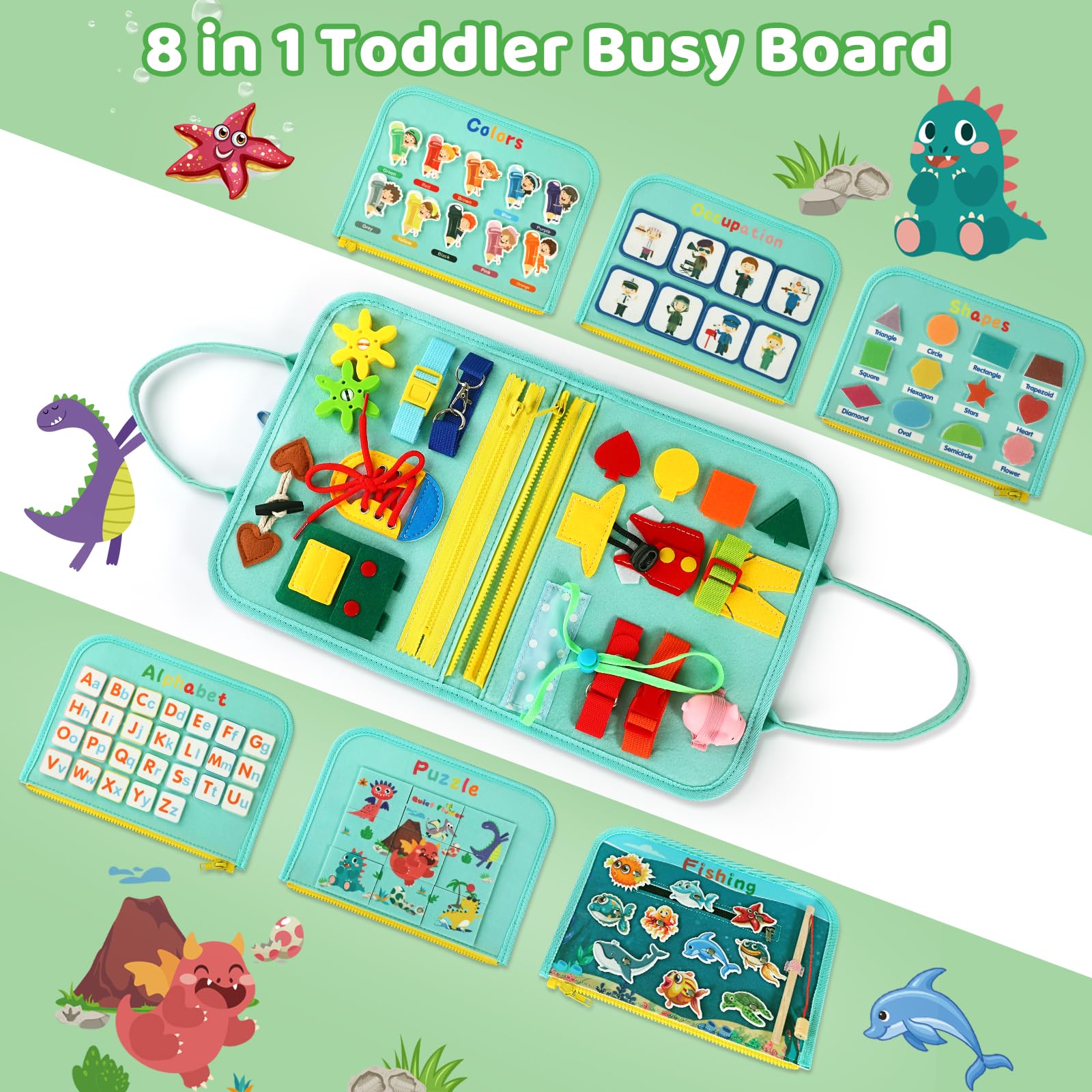 Foto 3 pulgar | Juego Montessori Busy Board Quiet Flower - Venta Internacional