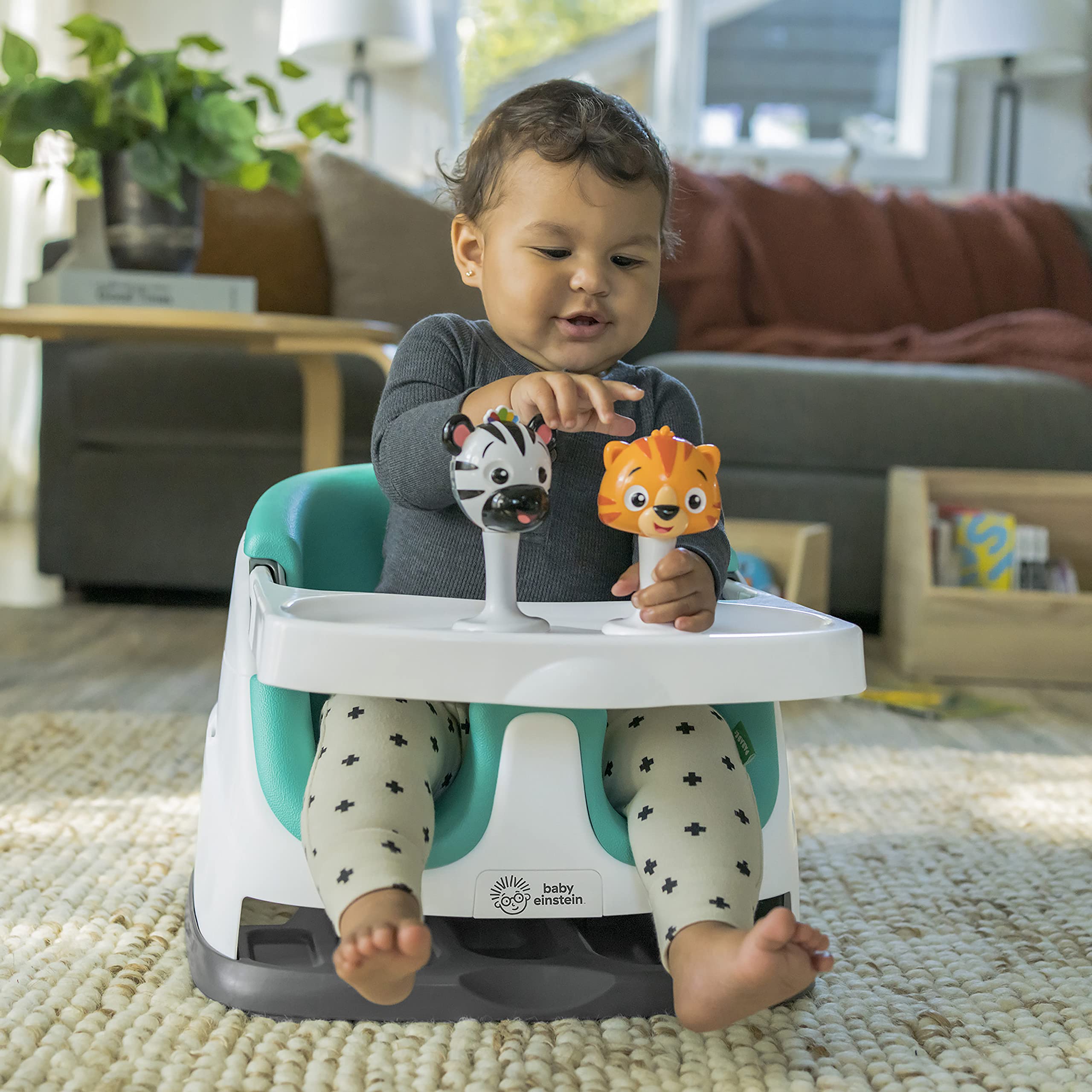 Foto 3 pulgar | Asiento De Refuerzo Para Alimentación Y Actividad En El Suelo Baby Einstein - Venta Internacional.