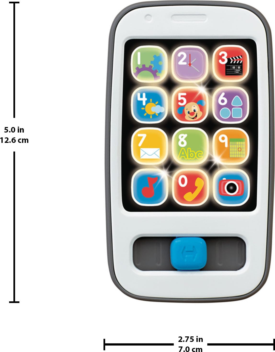 Foto 5 | Teléfono Inteligente De Juguete Fisher-price Laugh & Learn De Más De 6 Meses, Gris - Venta Internacional.
