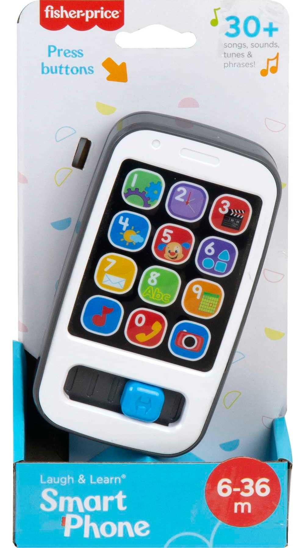 Foto 7 pulgar | Teléfono Inteligente De Juguete Fisher-price Laugh & Learn De Más De 6 Meses, Gris - Venta Internacional.
