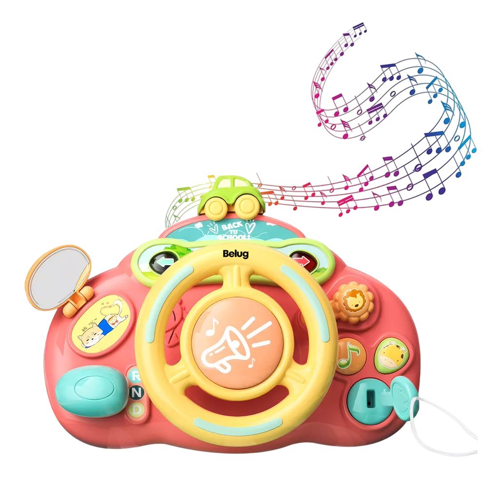 Foto 1 | Juguete Interactivo Juego Volante Para Bebé Con Luz Y Sonido Hot Bee Belug Rojo