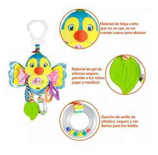 Foto 3 | Juguete Peluche Sonaja y Mordedera para Bebé