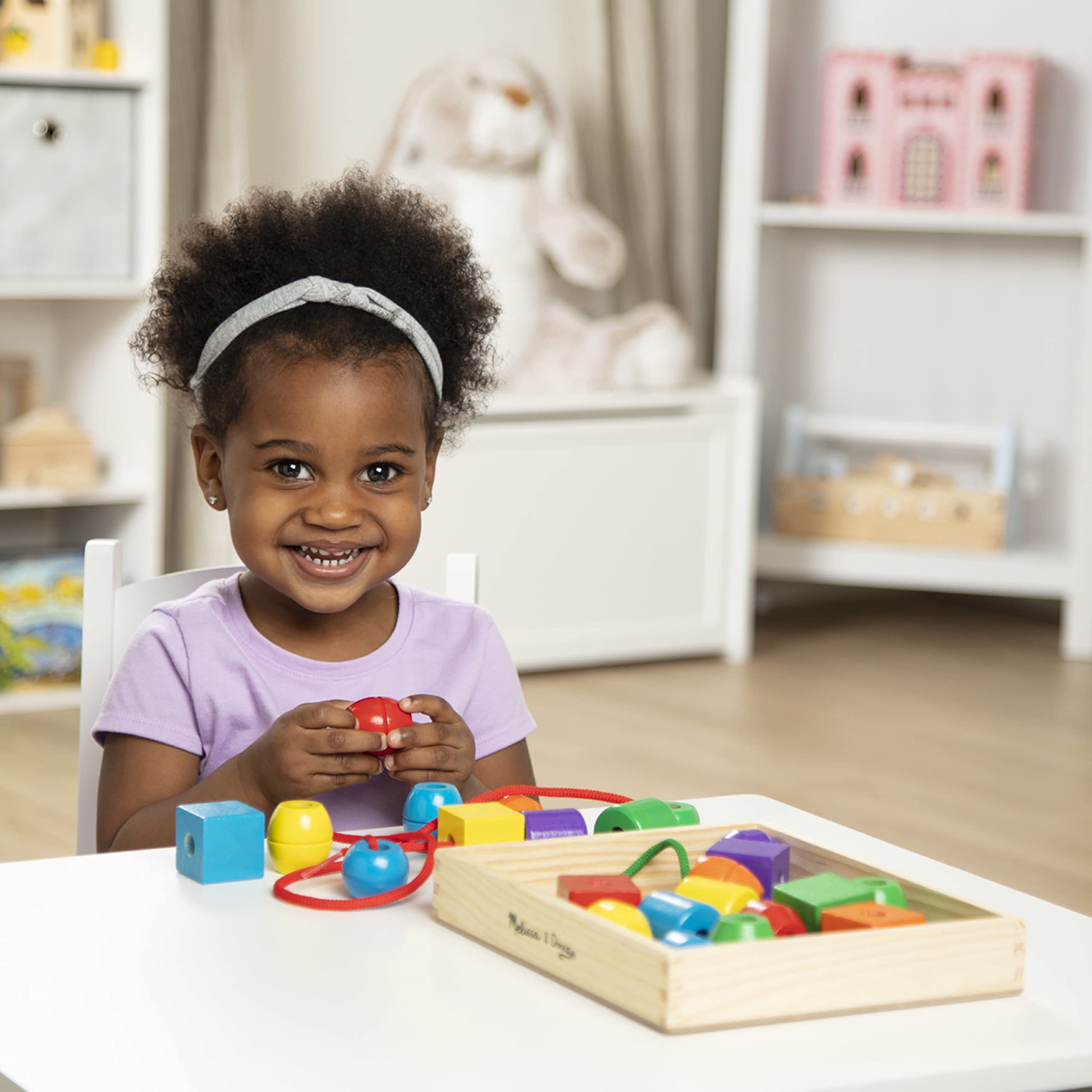 Foto 8 pulgar | Juguete Educativo Melissa & Doug Primary Lacing Beads - Venta Internacional