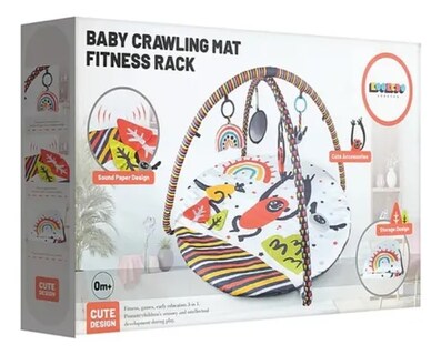Foto 7 | Gimnasio Para Bebé Aeiou 63613 Baby Crawling Mat 4 Juguetes