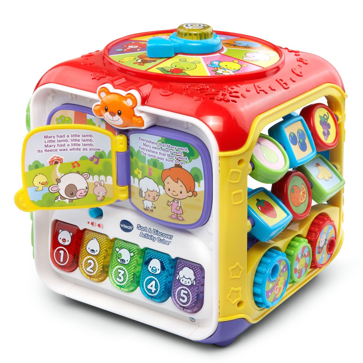 Foto 2 pulgar | Activity Cube Vtech Sort And Discover Red Con Más De 75 Canciones - Venta Internacional.