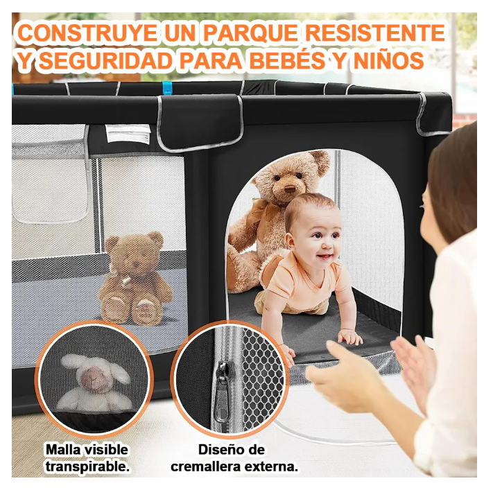 Foto 6 pulgar | Corralito Plegable con Accesorios para Bebé