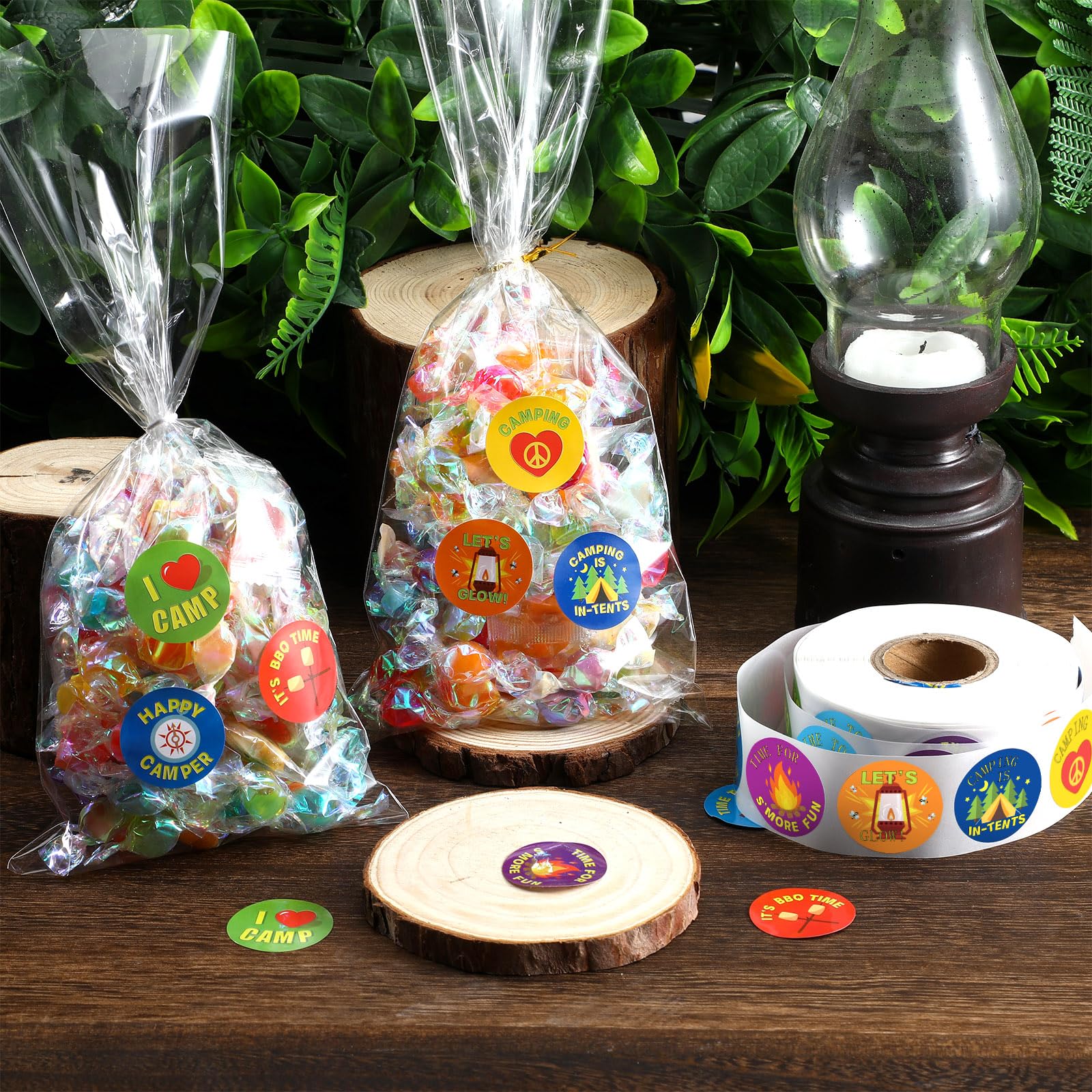 Foto 4 pulgar | Pegatinas Geyoga «i Love Camp Travel» Para Niños, 1000 Unidades - Venta Internacional.