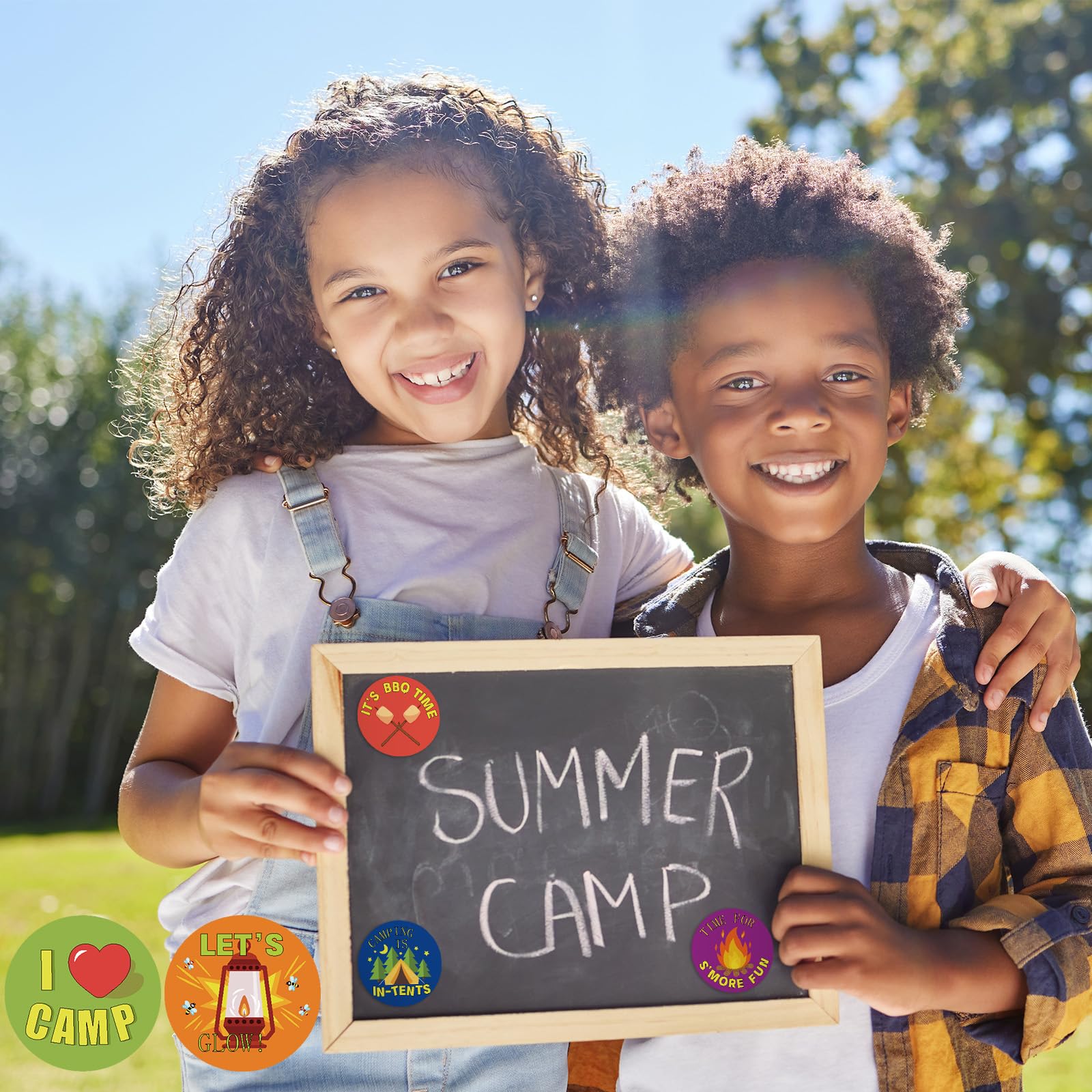 Foto 7 pulgar | Pegatinas Geyoga «i Love Camp Travel» Para Niños, 1000 Unidades - Venta Internacional.