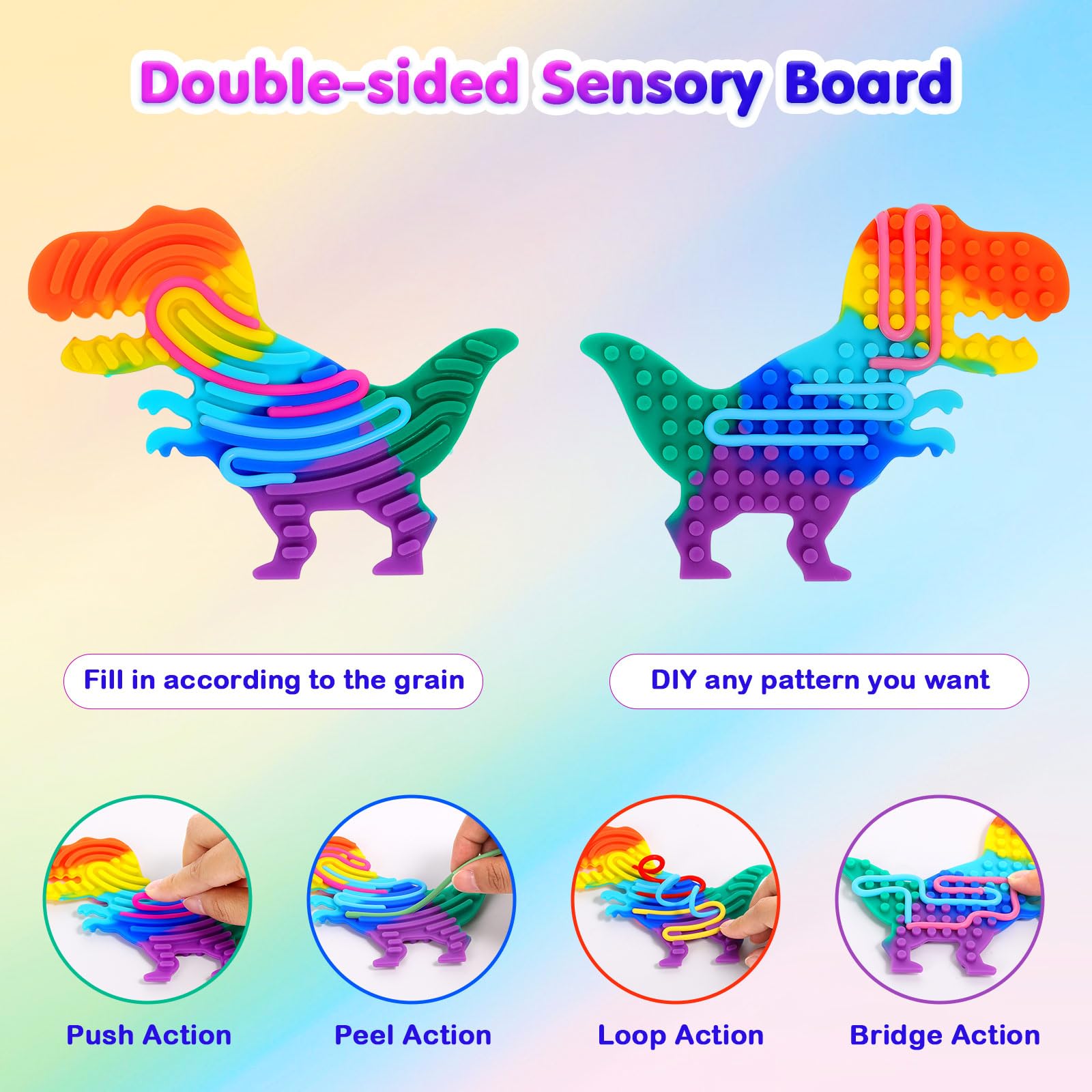 Foto 3 pulgar | Tabla Sensorial de Actividades Moko de Silicón-Venta Internacional