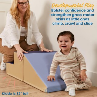 Foto 3 | Set De Juego Para Niños Pequeños Ecr4kids Softzone Little Me Climb And Slide - Venta Internacional.