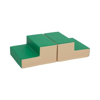 Foto 1 | Playset Ecr4kids Softzone Junior Mix N' Match Step Green, Paquete De 2 - Venta Internacional.
