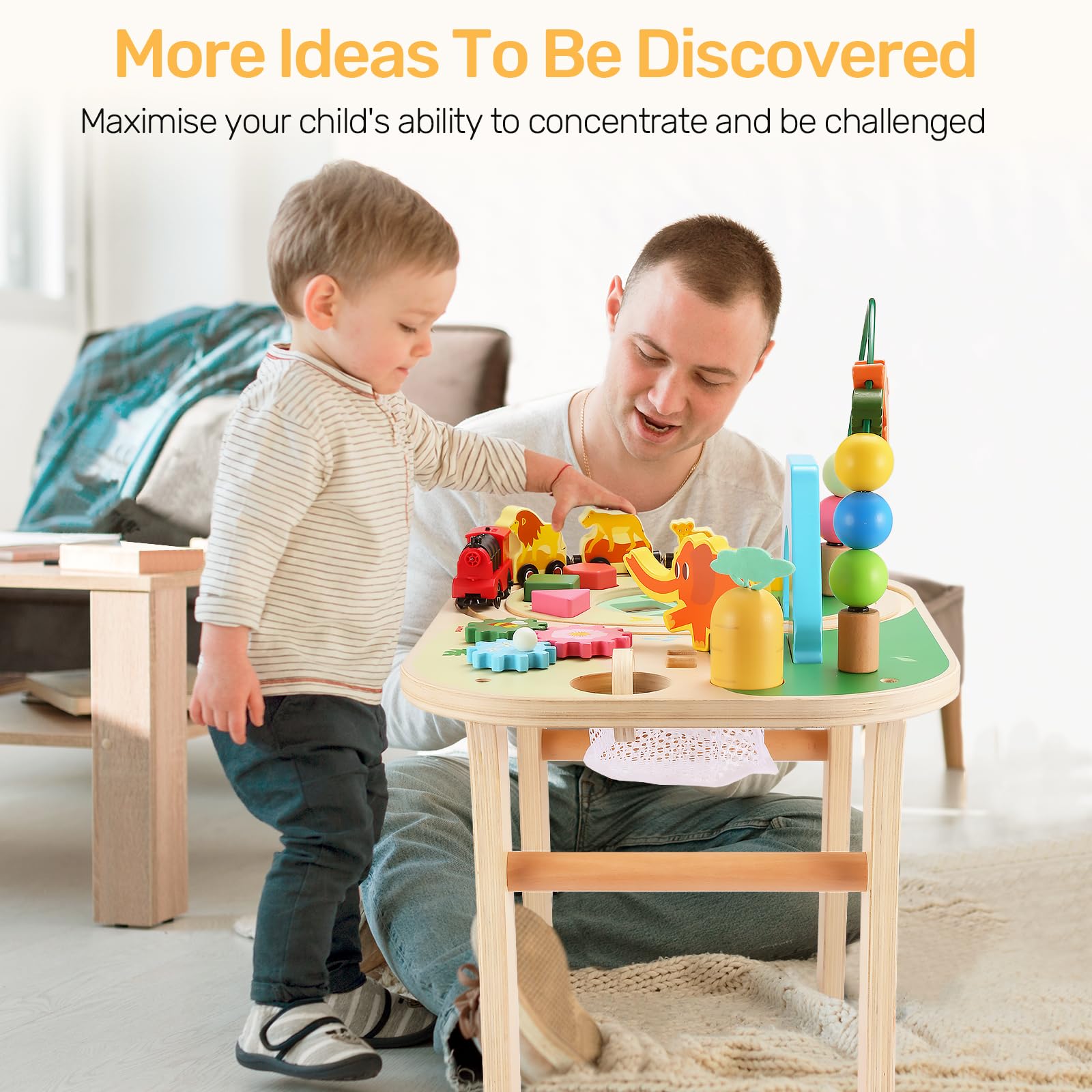 Foto 5 pulgar | Juramentos De Mesa De Actividades Para Niños De Más De 1 Año Con Juguetes Montessori - Venta Internacional.