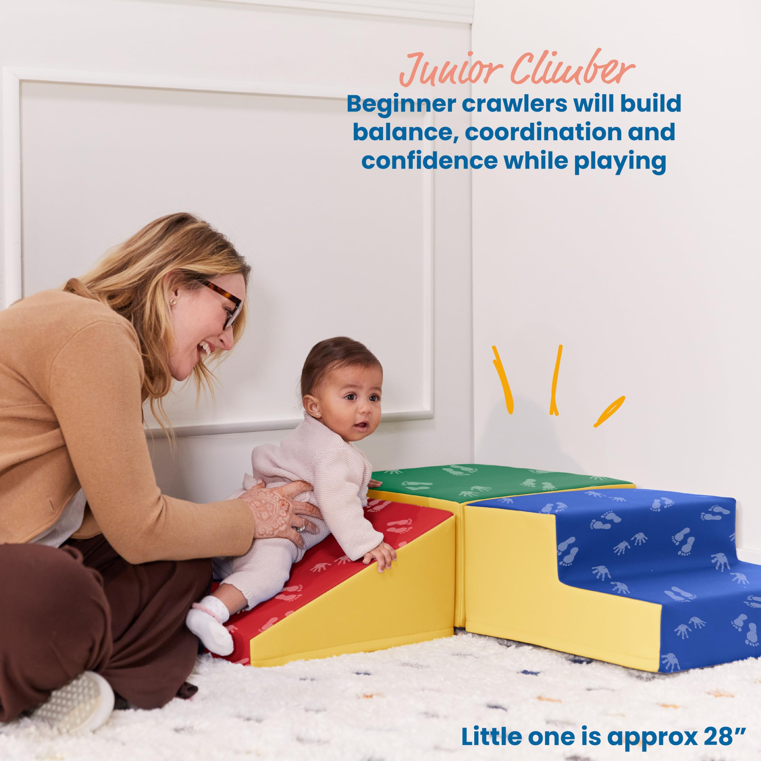 Foto 4 pulgar | Playset Ecr4kids Softzone Junior Little Me Climb Crawl And Slide - Venta Internacional.