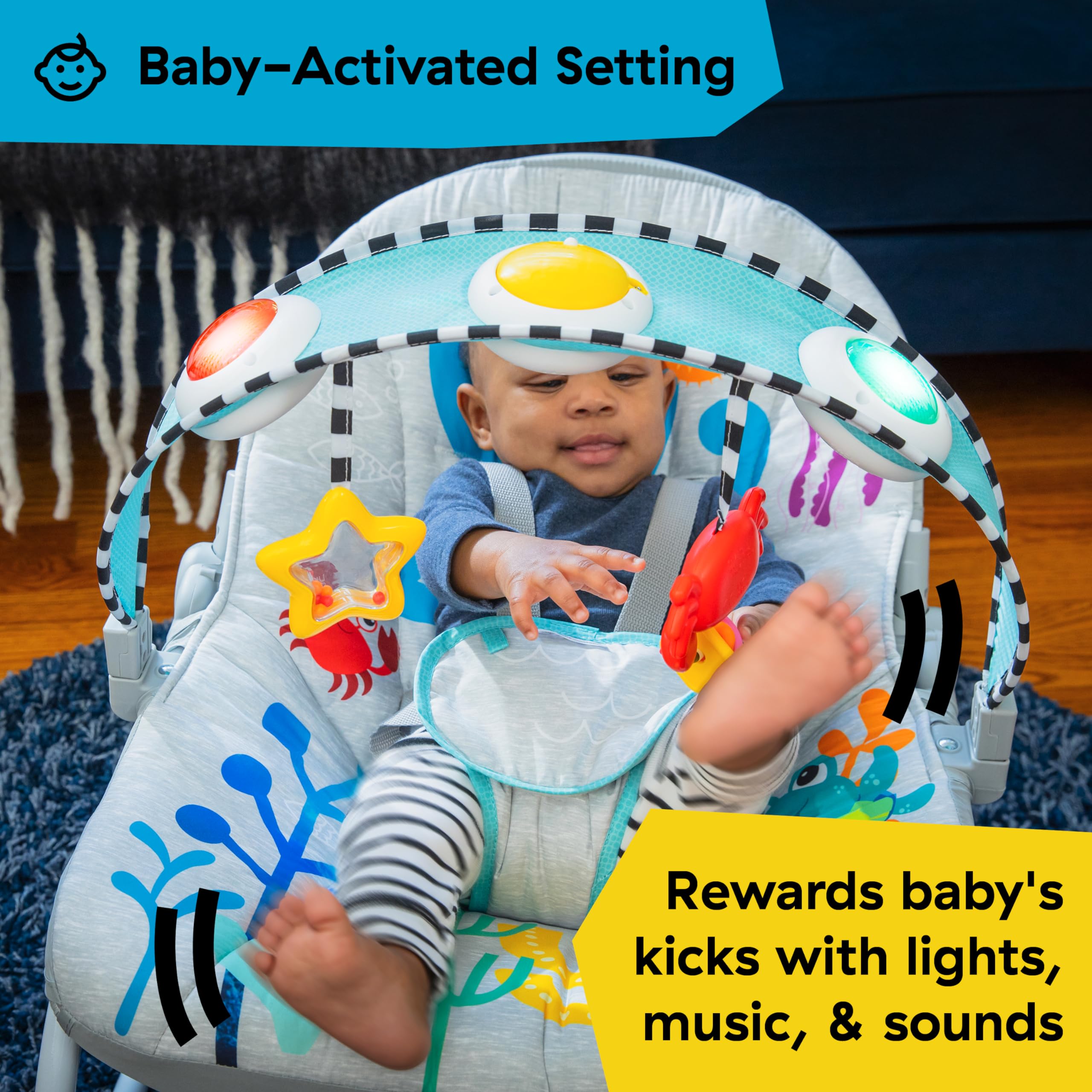 Foto 4 pulgar | Rocker Baby Einstein Ocean Explorers Kick To It Opus - Venta Internacional.