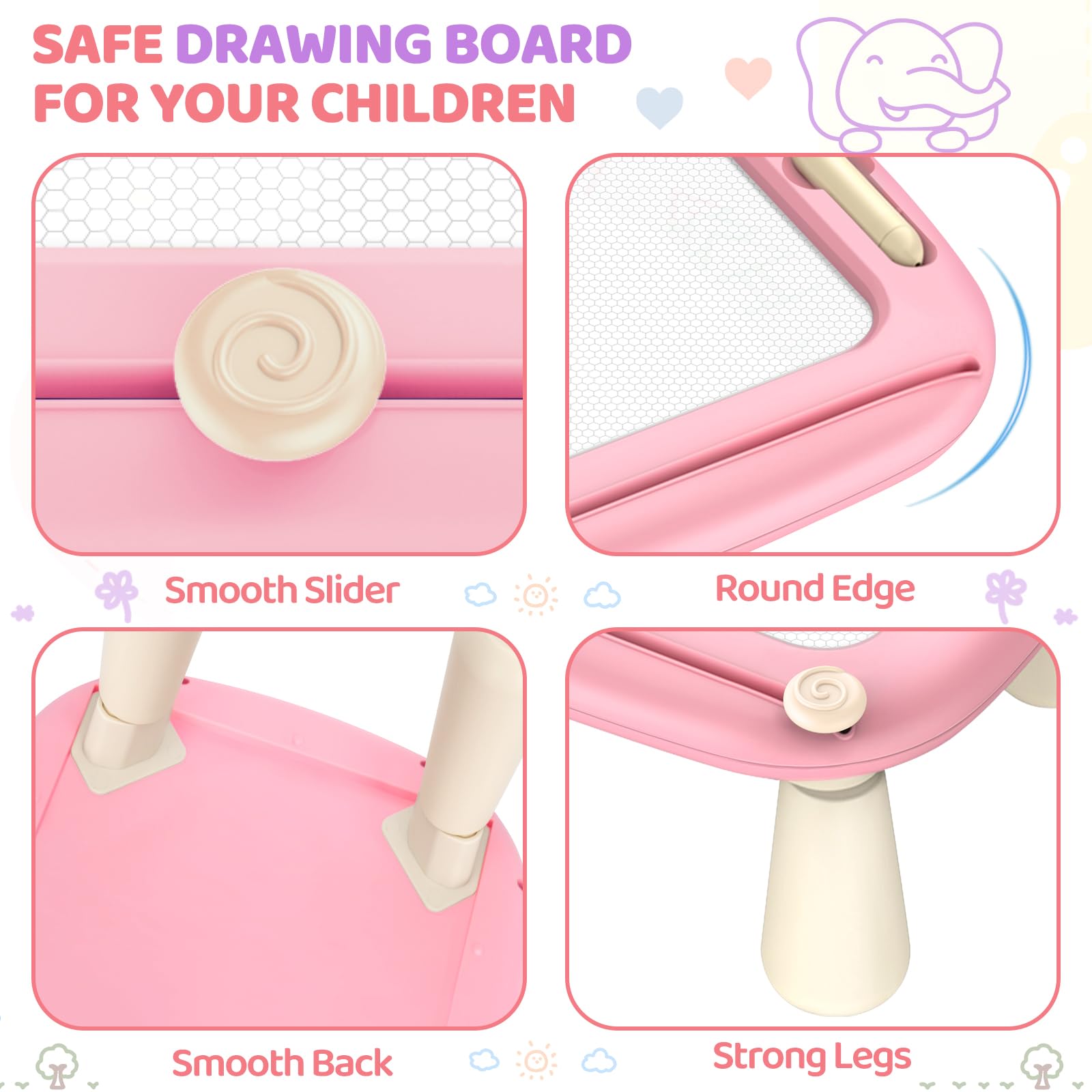 Foto 3 | Tablero De Dibujo Magnético Officygnet Para Niños De 1 A 3 Años, Paquete De 2 - Venta Internacional.