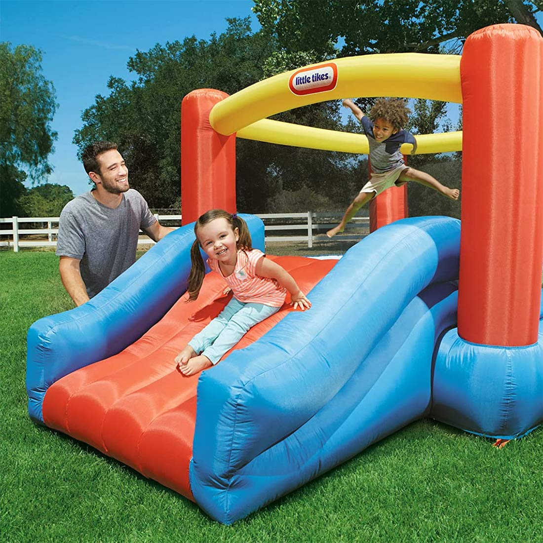 Foto 4 pulgar | Bouncer Little Tikes Jr. Jump 'n Slide Multicolor - Venta Internacional.