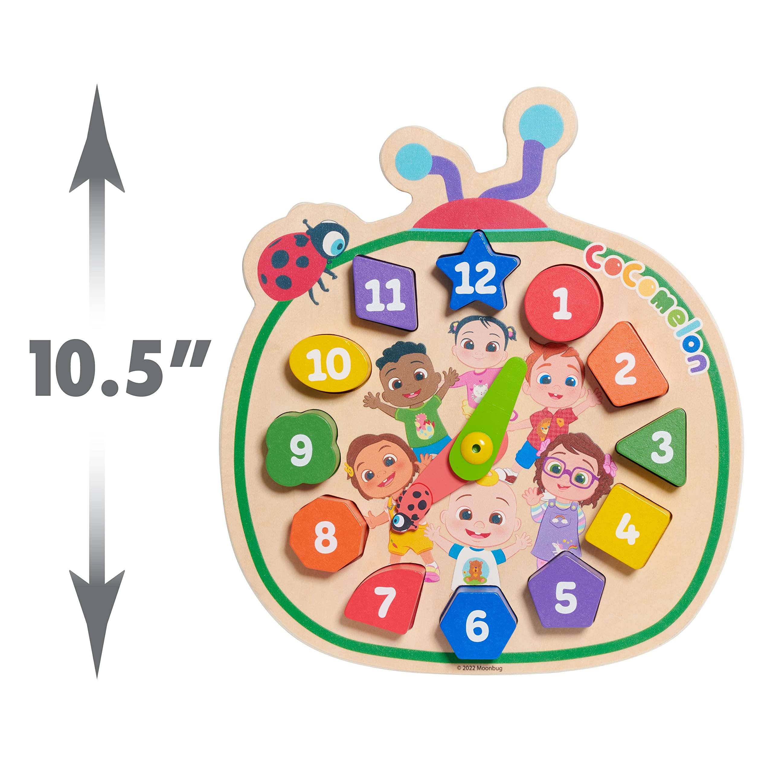 Foto 7 pulgar | Reloj De Madera Cocomelon Count With Me Learning Kids 18m + - Venta Internacional.